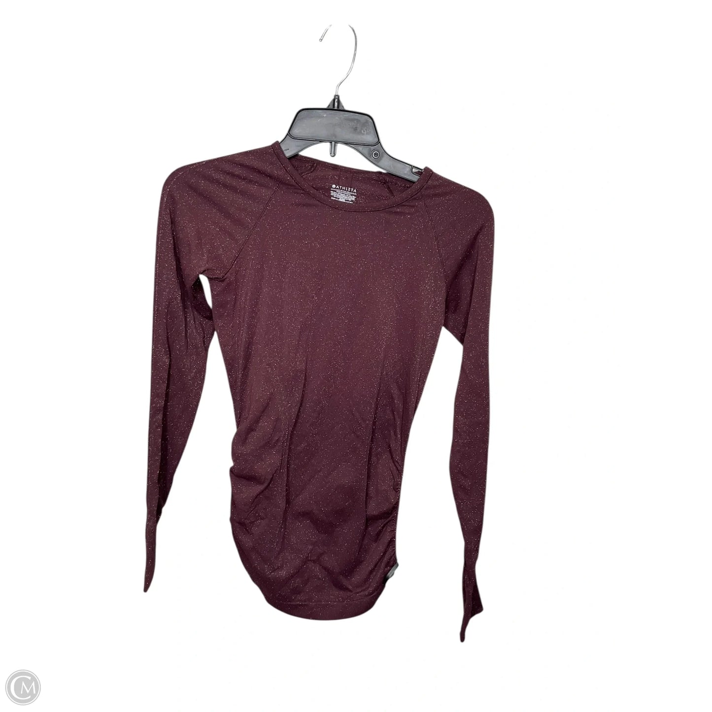 Athletic Top Long Sleeve Crewneck By Athleta In Red, Size: Xs