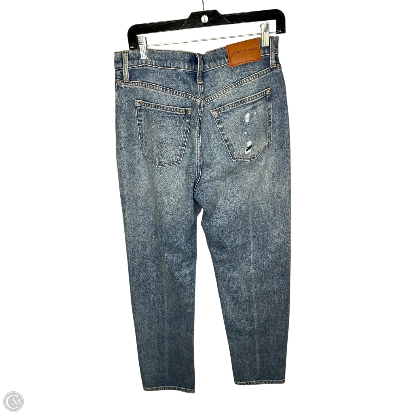Jeans Straight By Lucky Brand In Blue Denim, Size: 8