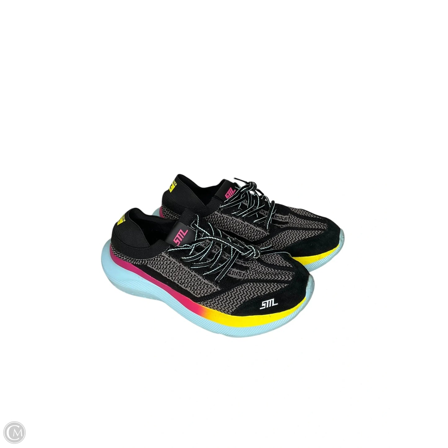 Shoes Athletic By Steve Madden In Black & Blue, Size: 11