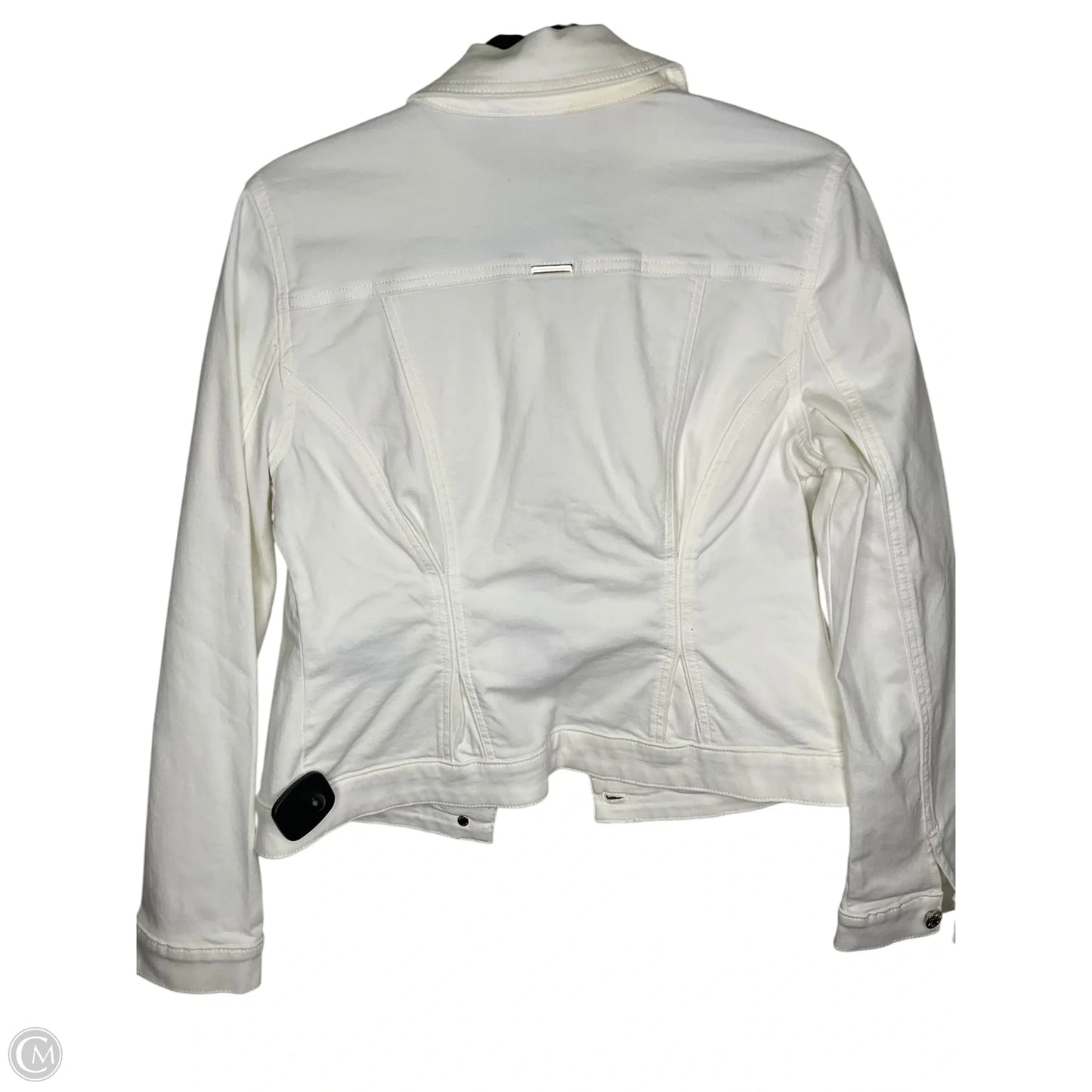 Jacket Denim By White House Black Market In White Denim, Size: S