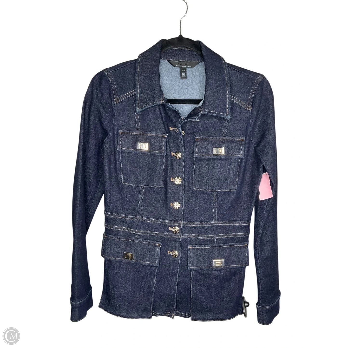 Jacket Denim By White House Black Market In Blue Denim, Size: Xs