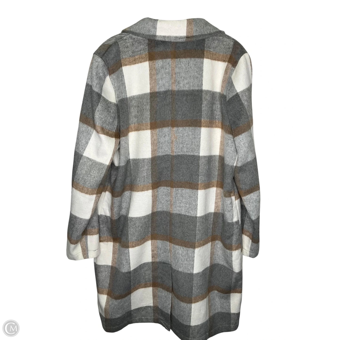 Jacket Fleece By Dip In Plaid Pattern, Size: Xl