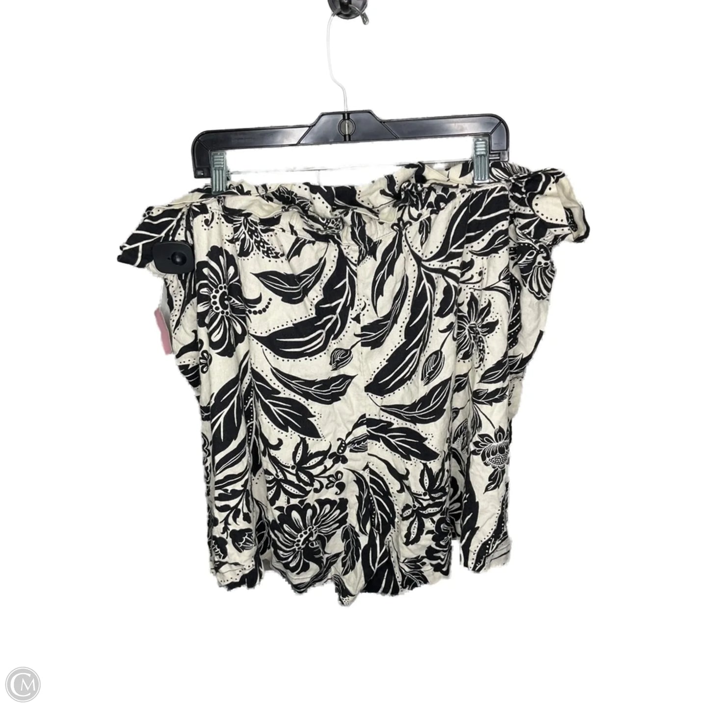 Shorts By Who What Wear In Black & Cream, Size: 22