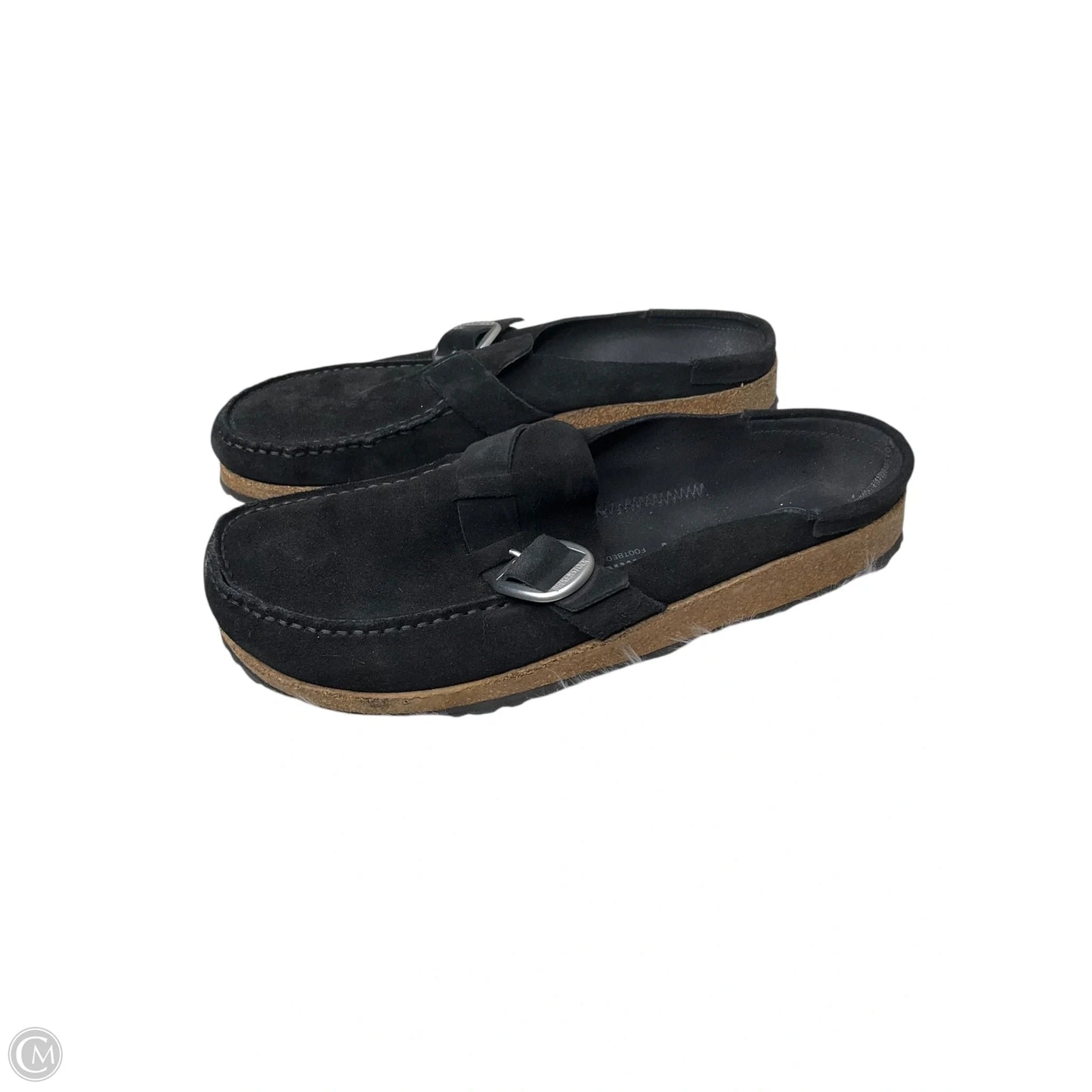 Sandals Flats By Birkenstock In Black, Size: 11