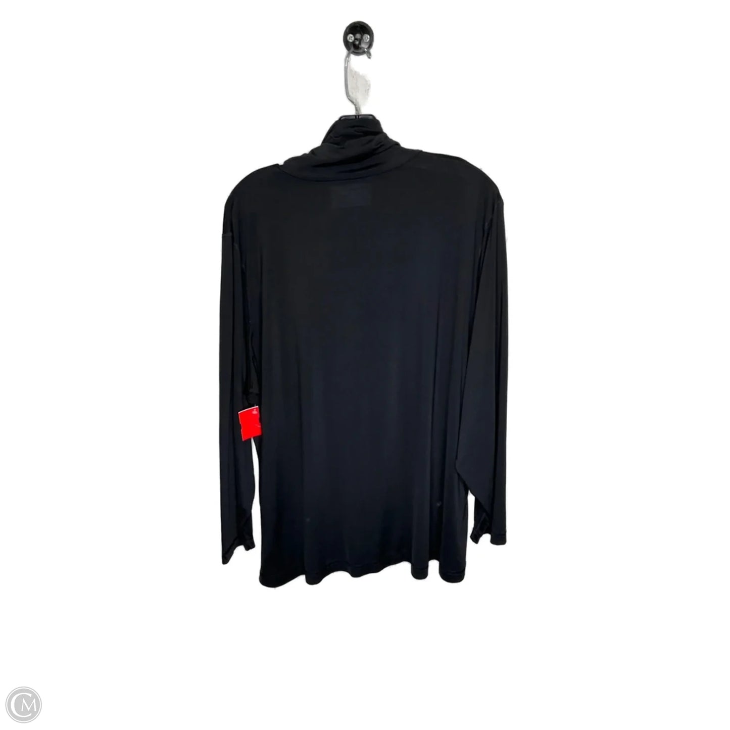 Top Long Sleeve Basic By Lands End In Black, Size: 3x