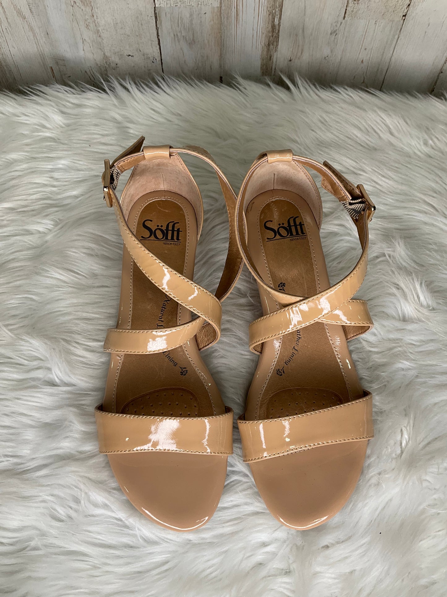Sandals Heels Block By Sofft Size: 7.5