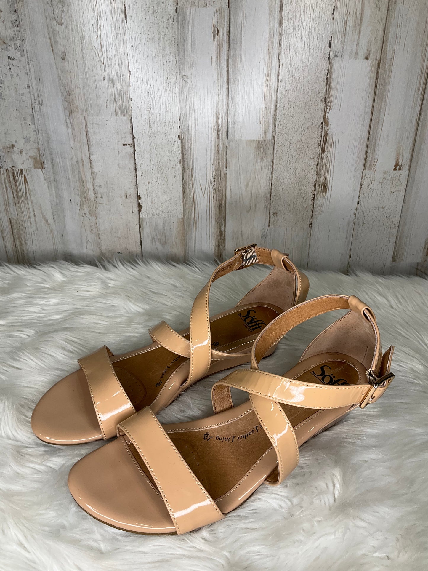 Sandals Heels Block By Sofft Size: 7.5