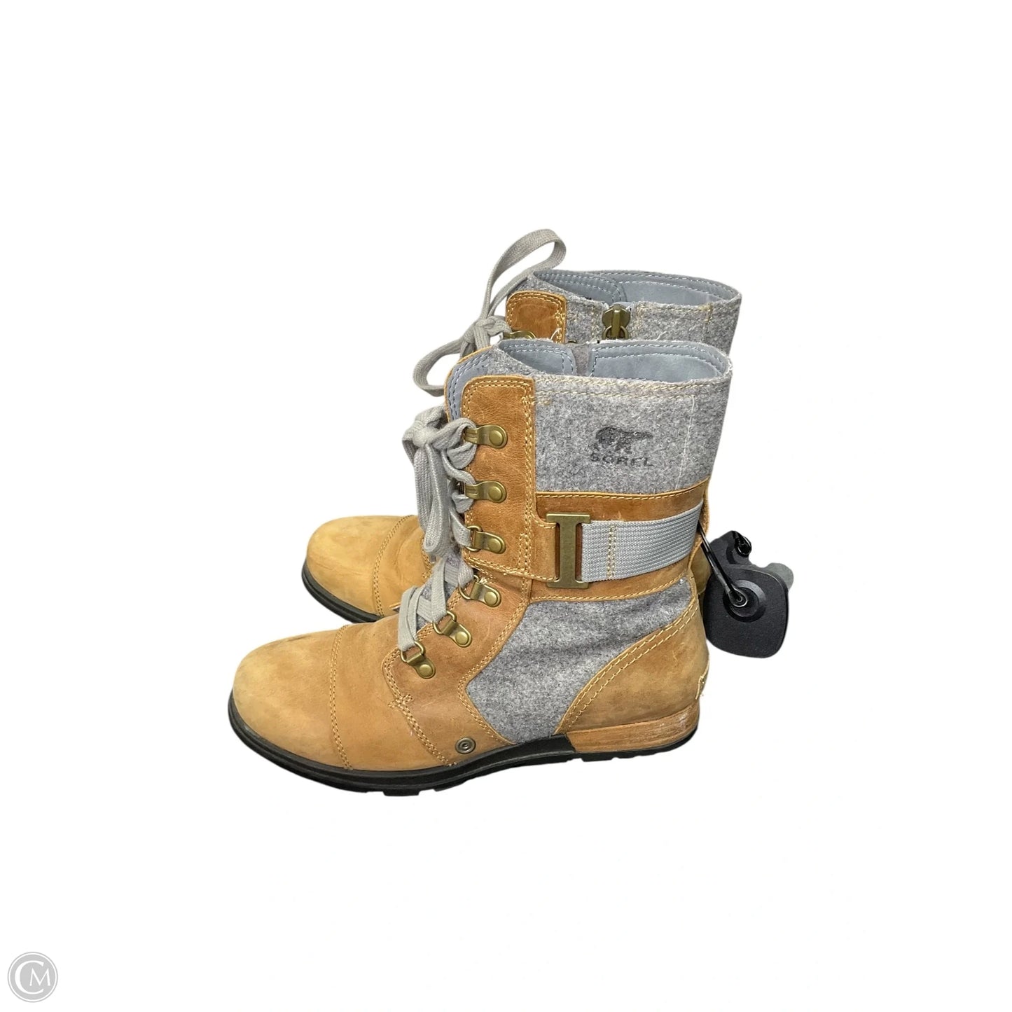 Boots Hiking By Sorel In Brown & Grey, Size: 8