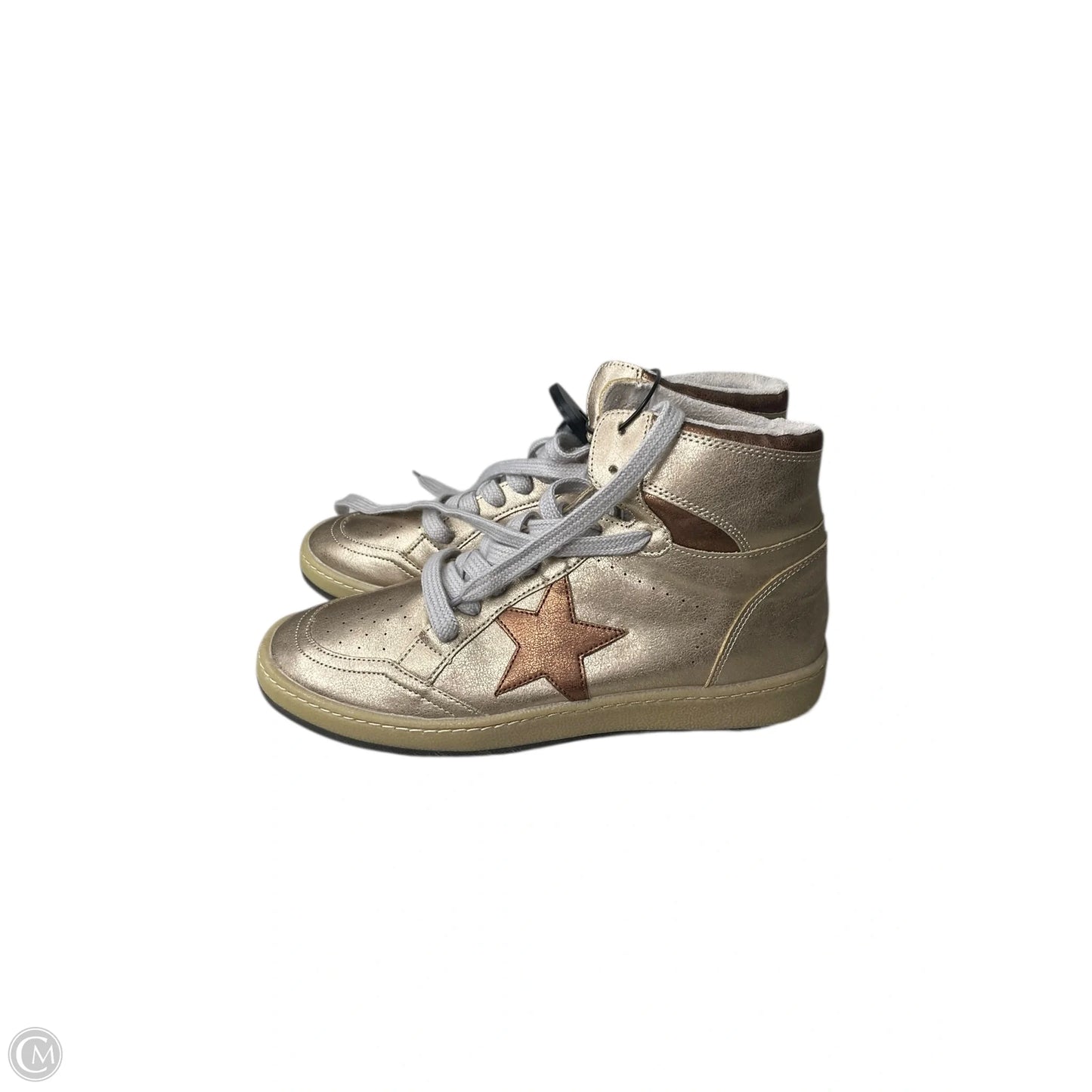 Shoes Sneakers By Shu Shop In Gold, Size: 8.5