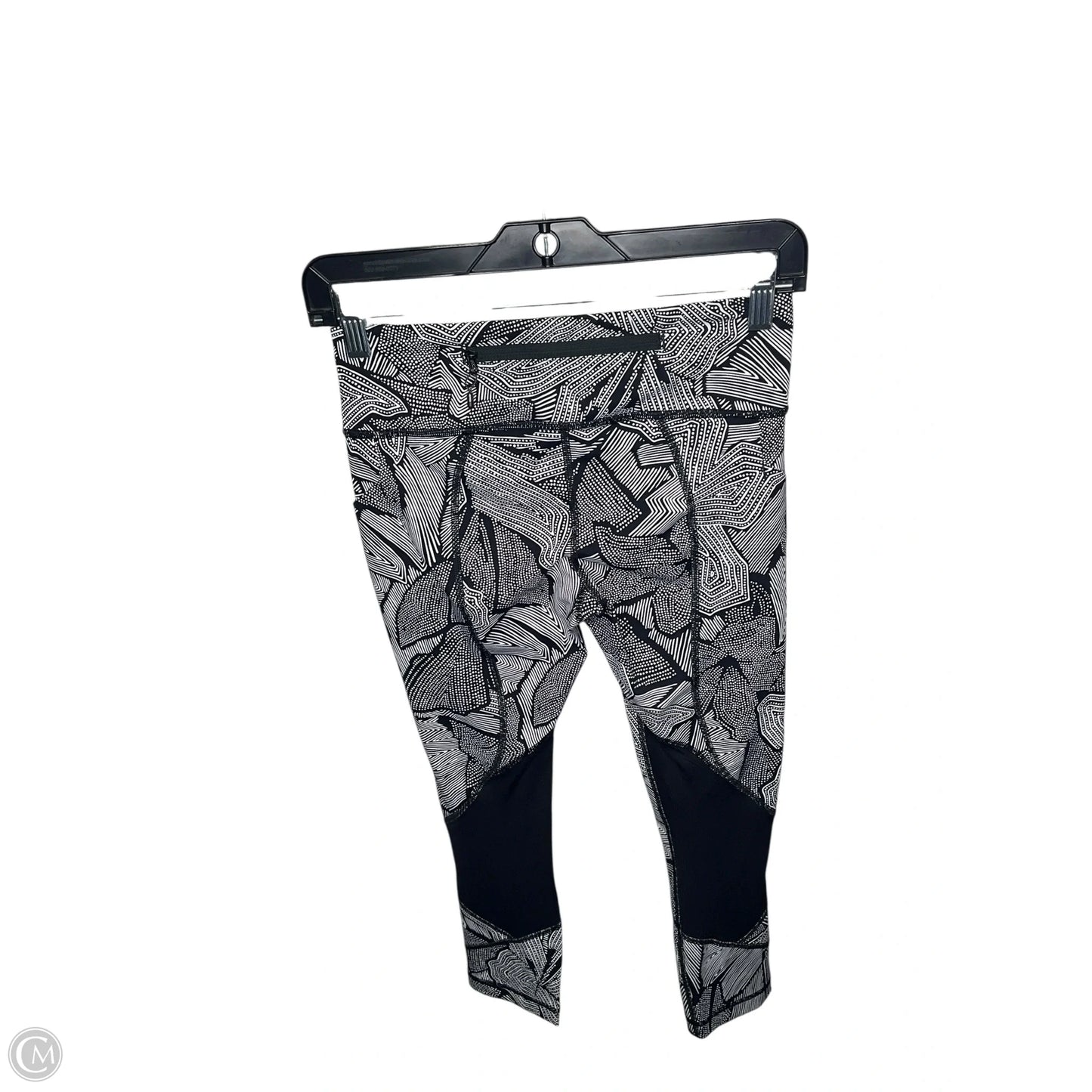 Athletic Leggings By Lululemon In Black & White, Size: 4