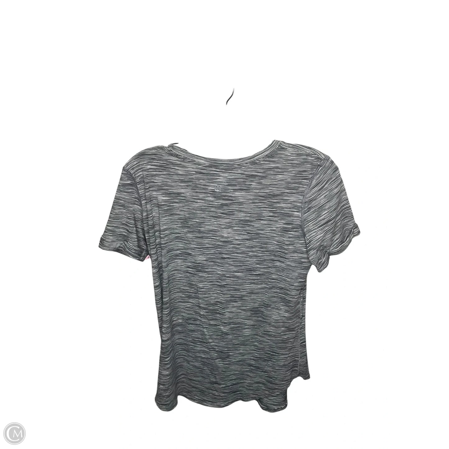 Athletic Top Short Sleeve By Lululemon In Grey, Size: S