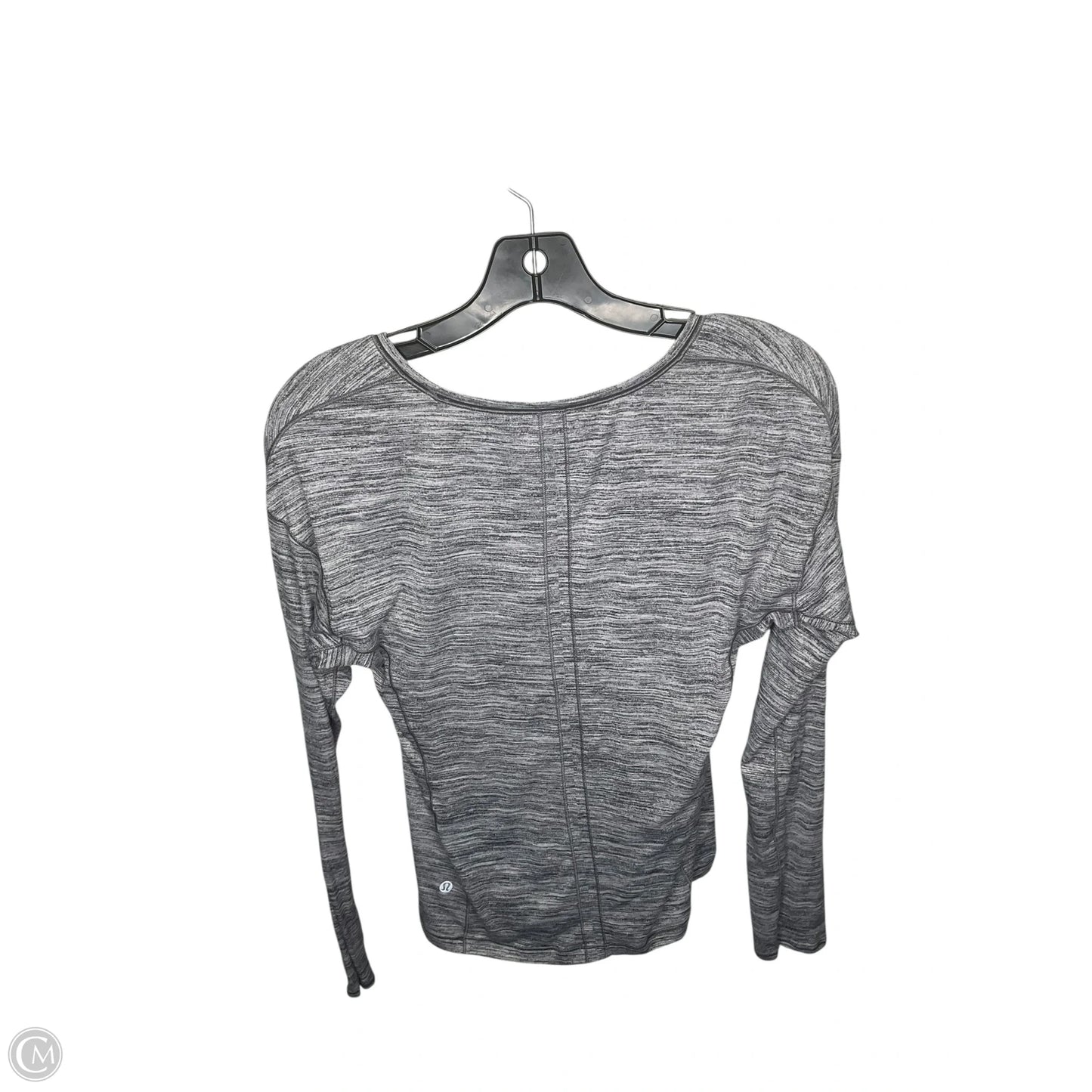 Athletic Top Short Sleeve By Lululemon In Grey, Size: S