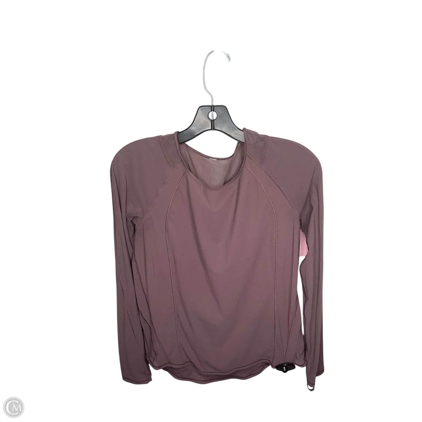 Athletic Top Long Sleeve Crewneck By Lululemon In Purple, Size: S