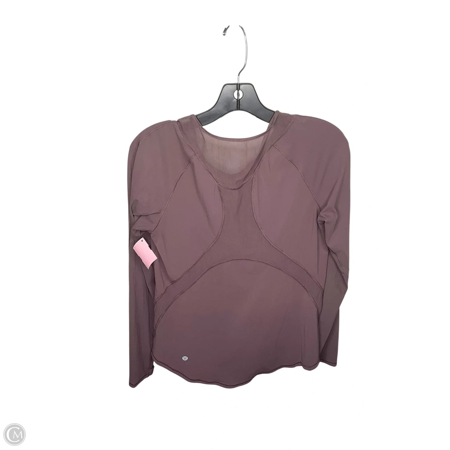 Athletic Top Long Sleeve Crewneck By Lululemon In Purple, Size: S