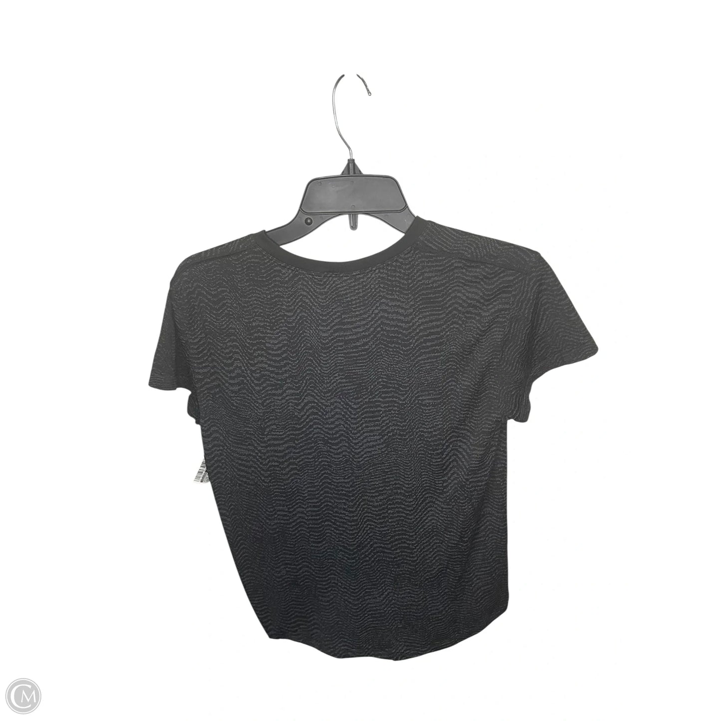 Athletic Top Short Sleeve By Lululemon In Black, Size: S