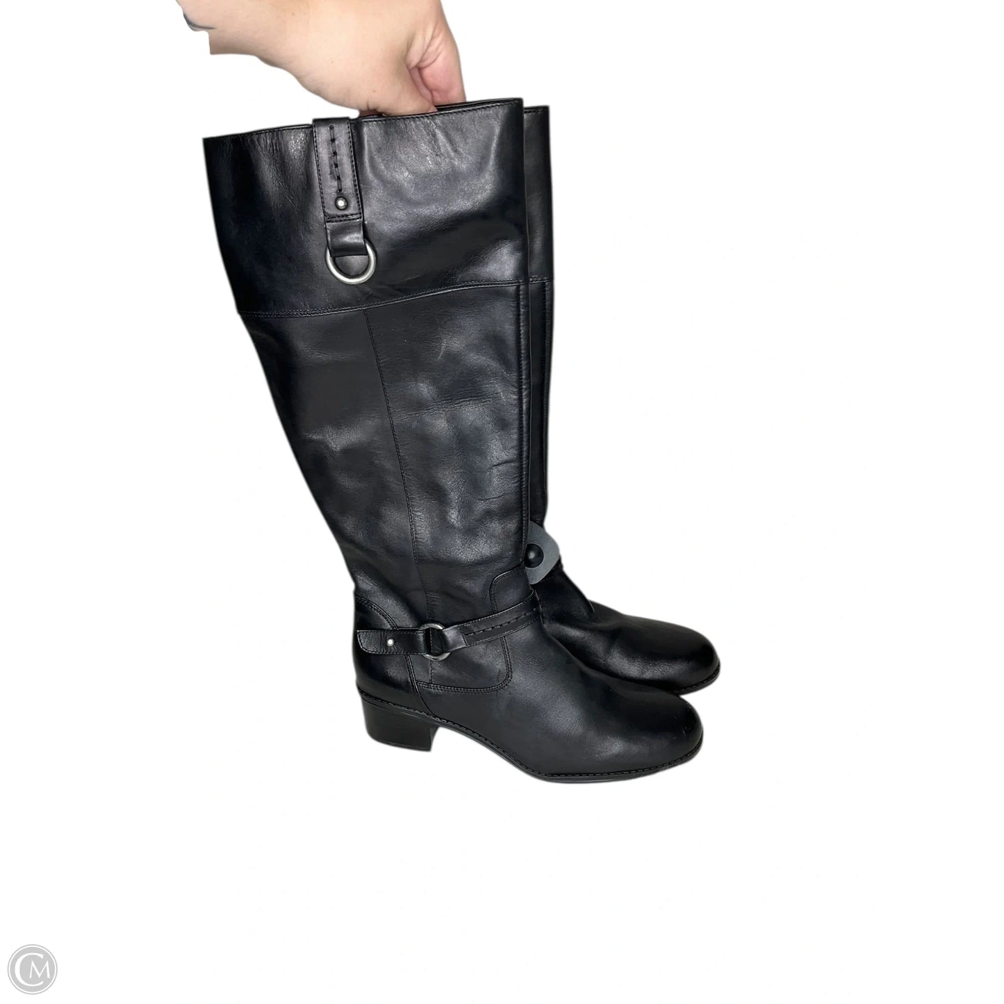 Boots Knee Heels By Bandolino In Black, Size: 8