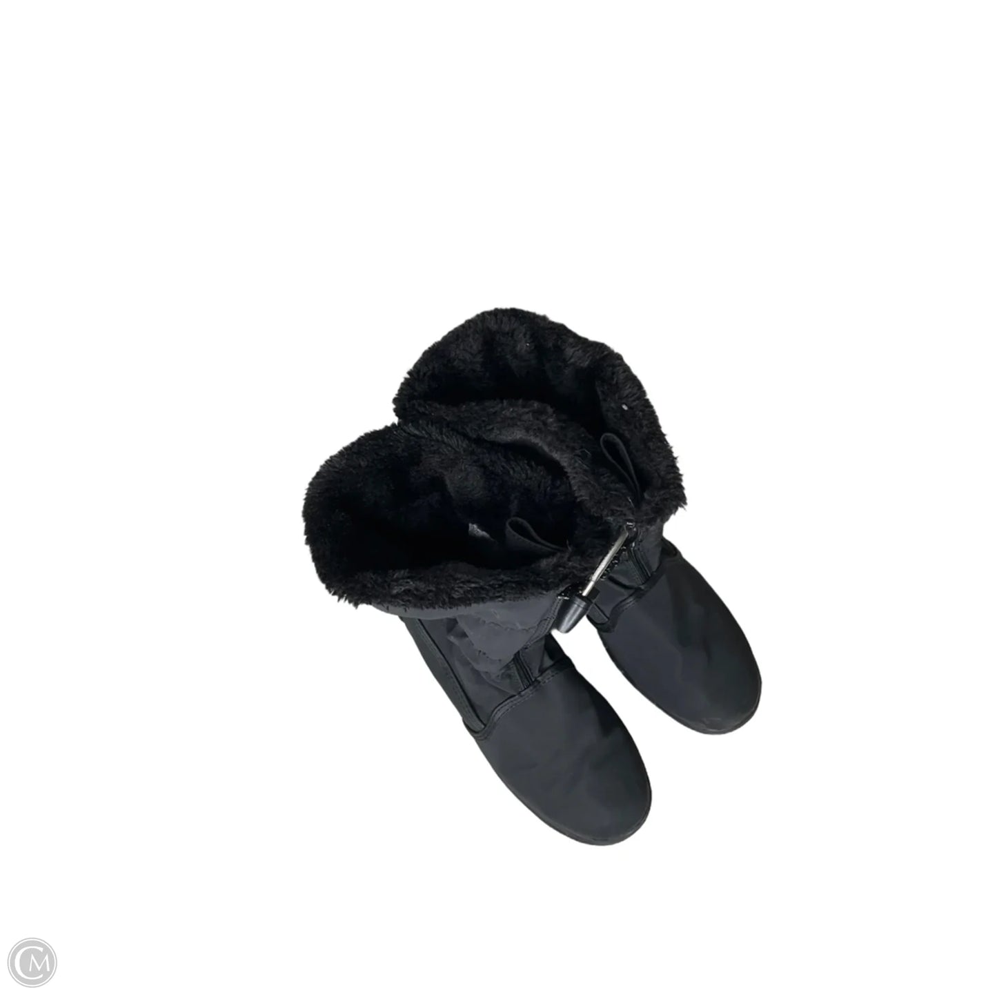 Boots Mid-calf Flats By Totes In Black, Size: 8.5