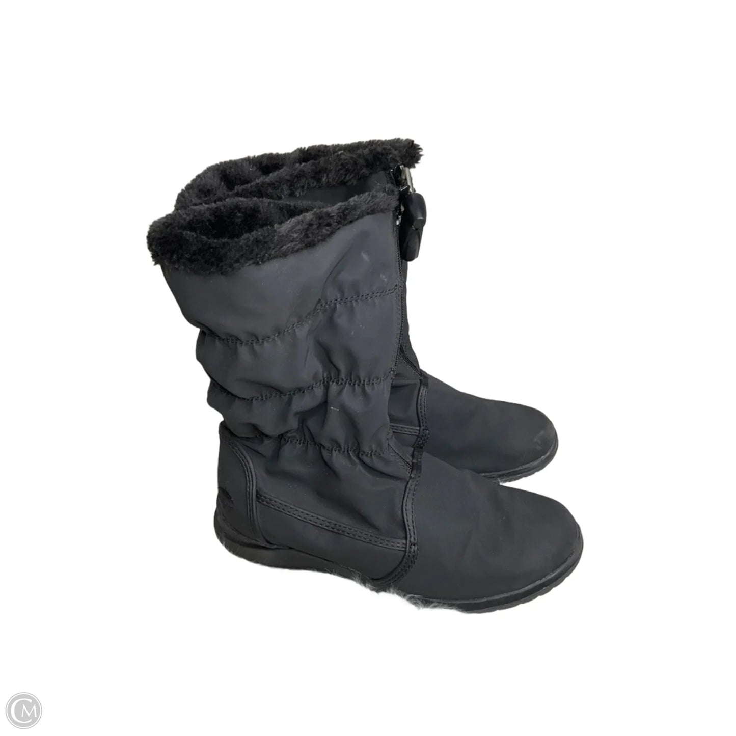 Boots Mid-calf Flats By Totes In Black, Size: 8.5