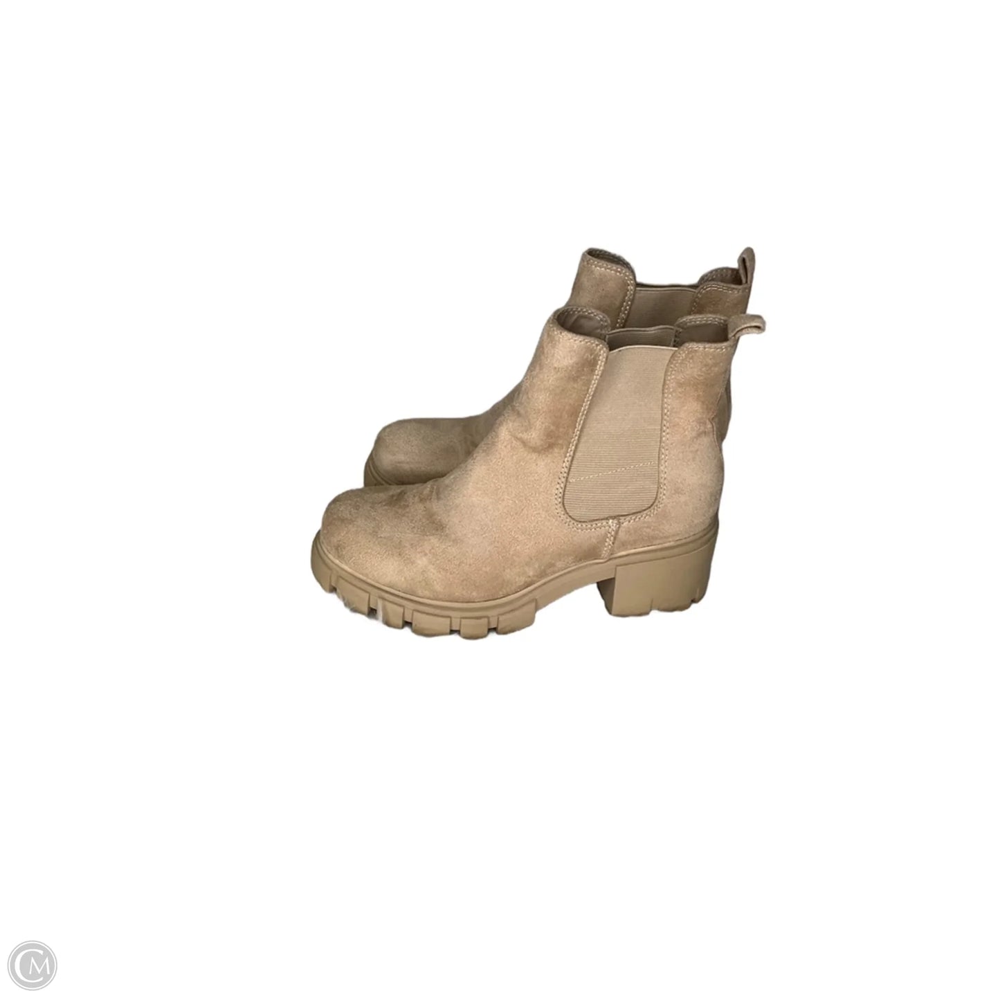 Boots Ankle Heels By Madden Girl In Tan, Size: 7