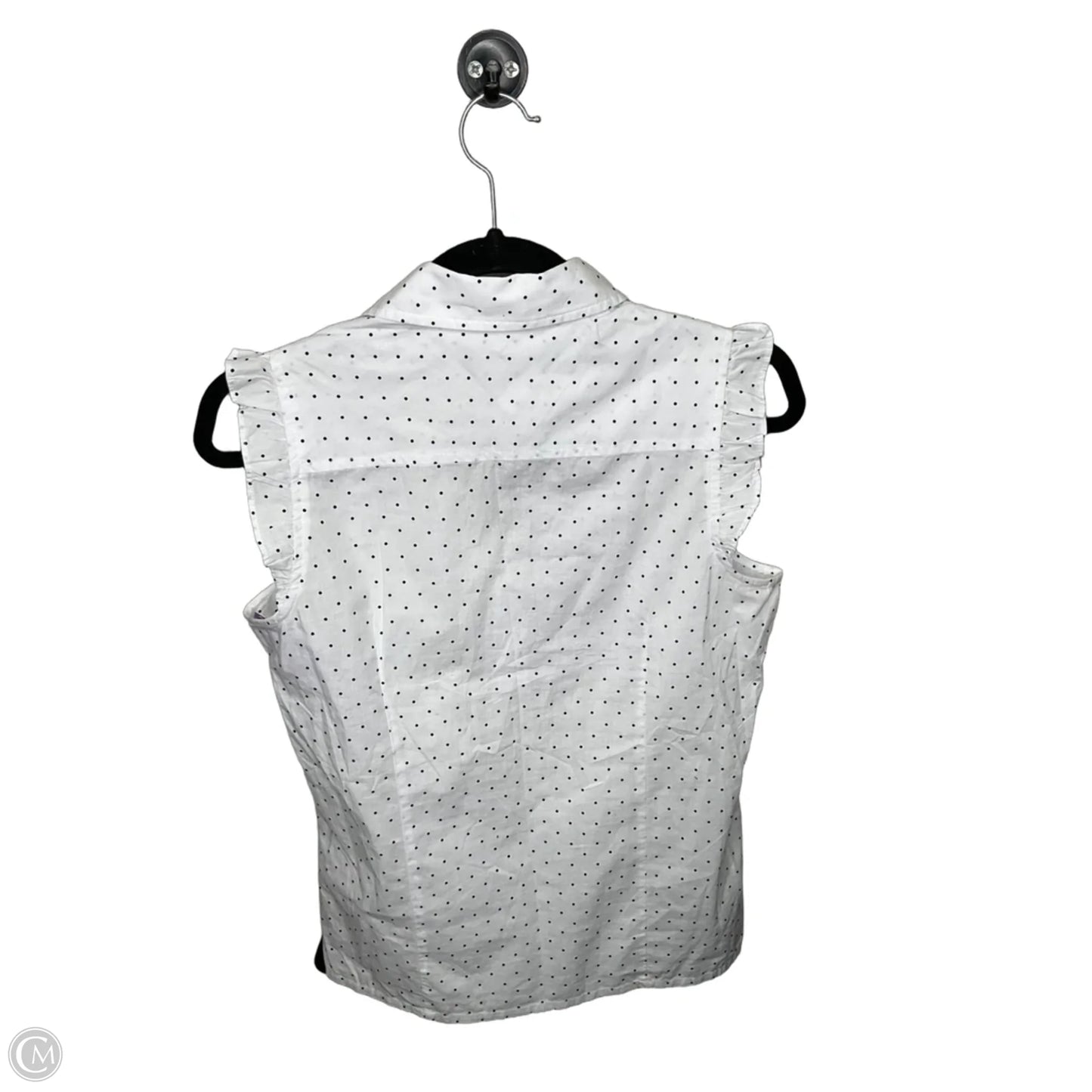 Top Sleeveless By Tommy Hilfiger In Polkadot Pattern, Size: Xs