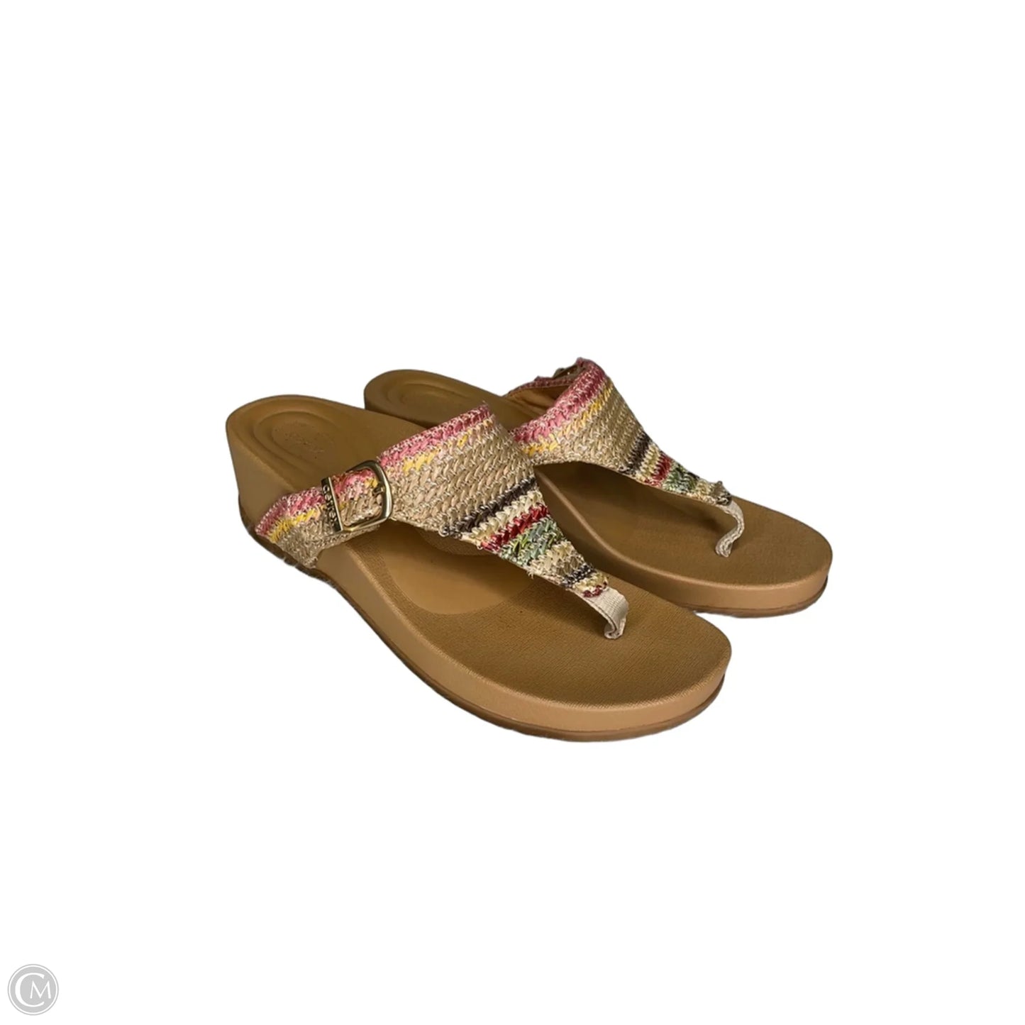 Sandals Flip Flops By Aetrex In Brown, Size: 8