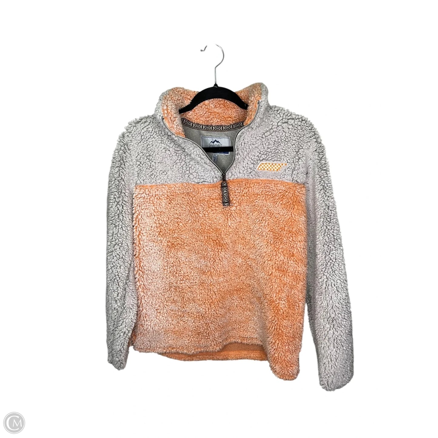 Jacket Fleece By Clothes Mentor In Orange, Size: M