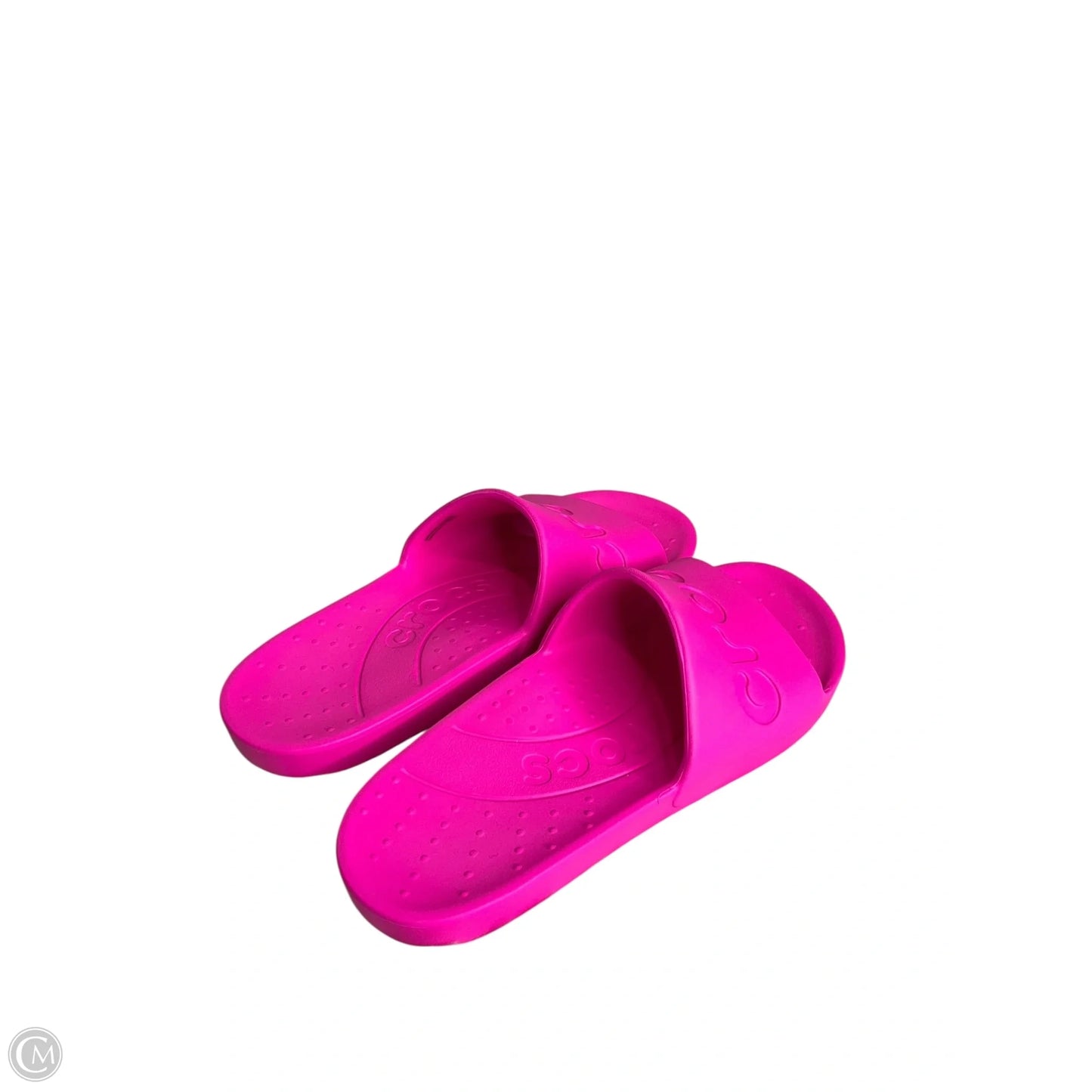 Shoes Flats By Crocs In Pink, Size: 6