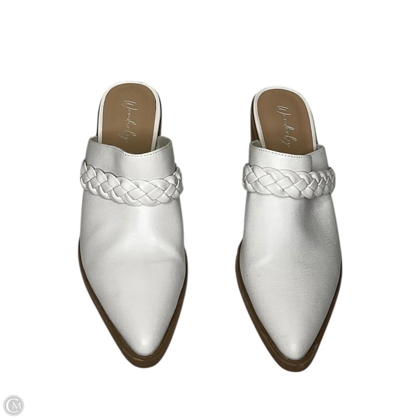 Shoes Heels Block By Wonderly In White, Size: 9