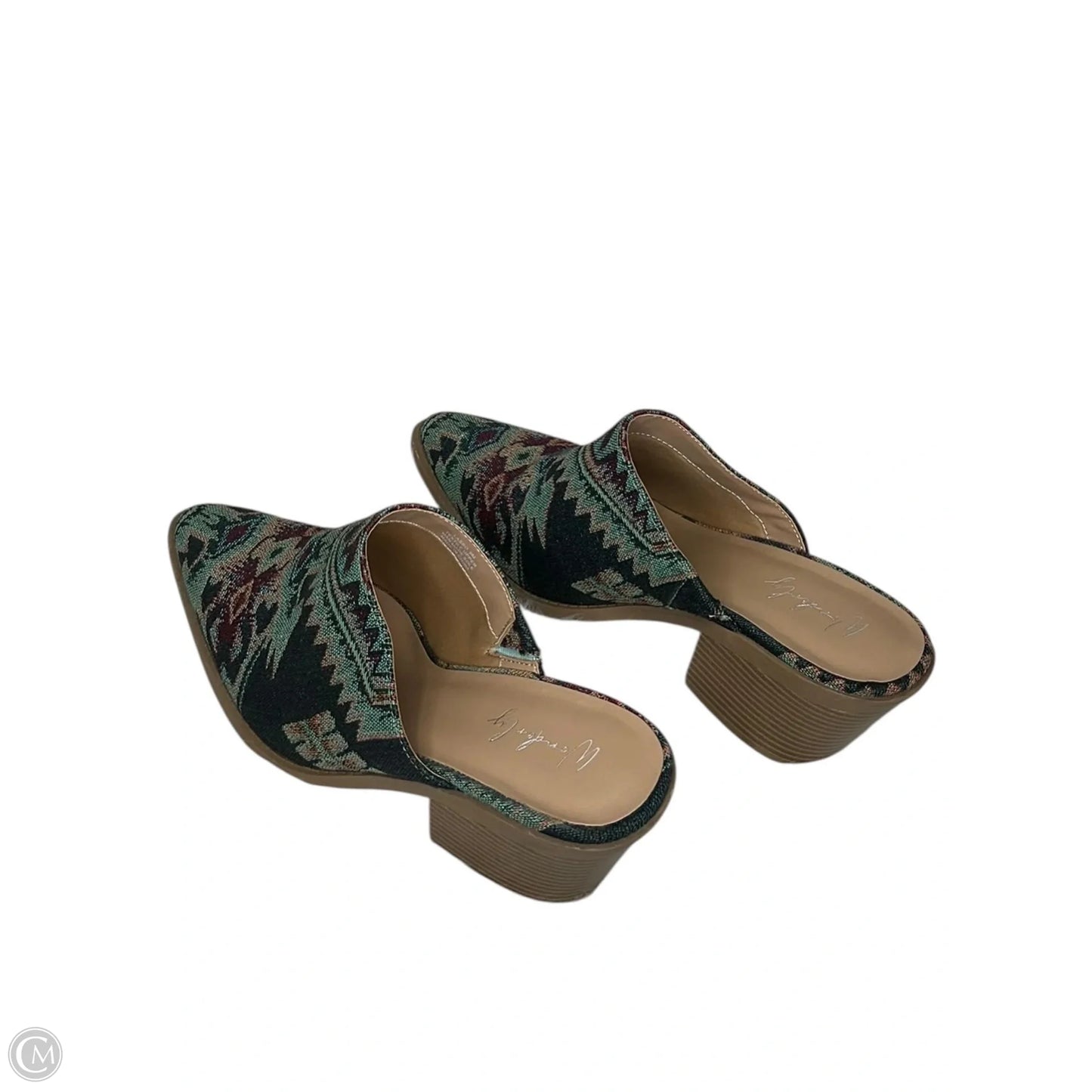 Shoes Heels Block By Wonderly In Multi-colored, Size: 9