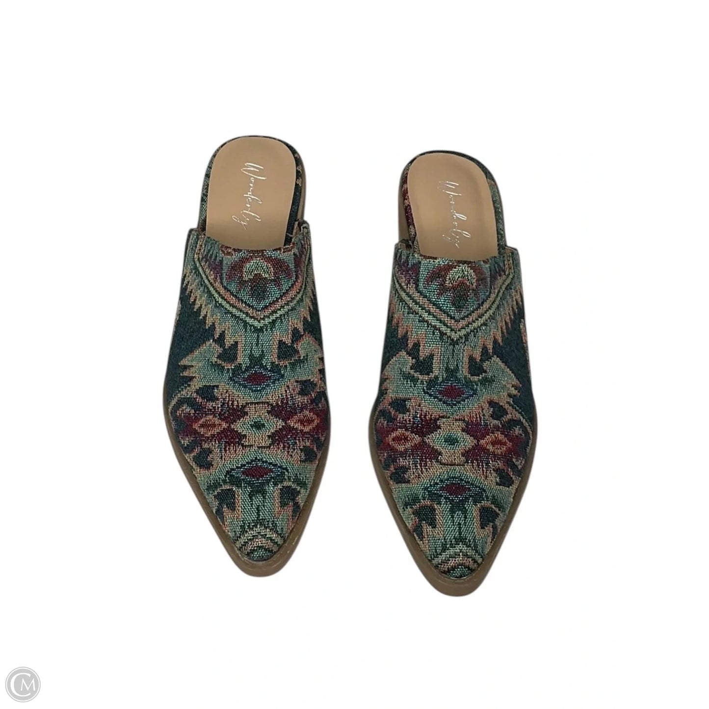 Shoes Heels Block By Wonderly In Multi-colored, Size: 9