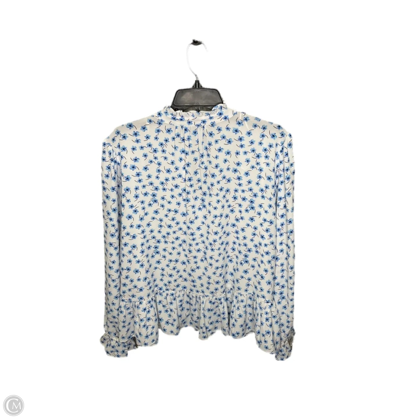 Blouse Long Sleeve By Cece In Floral Print, Size: 2x