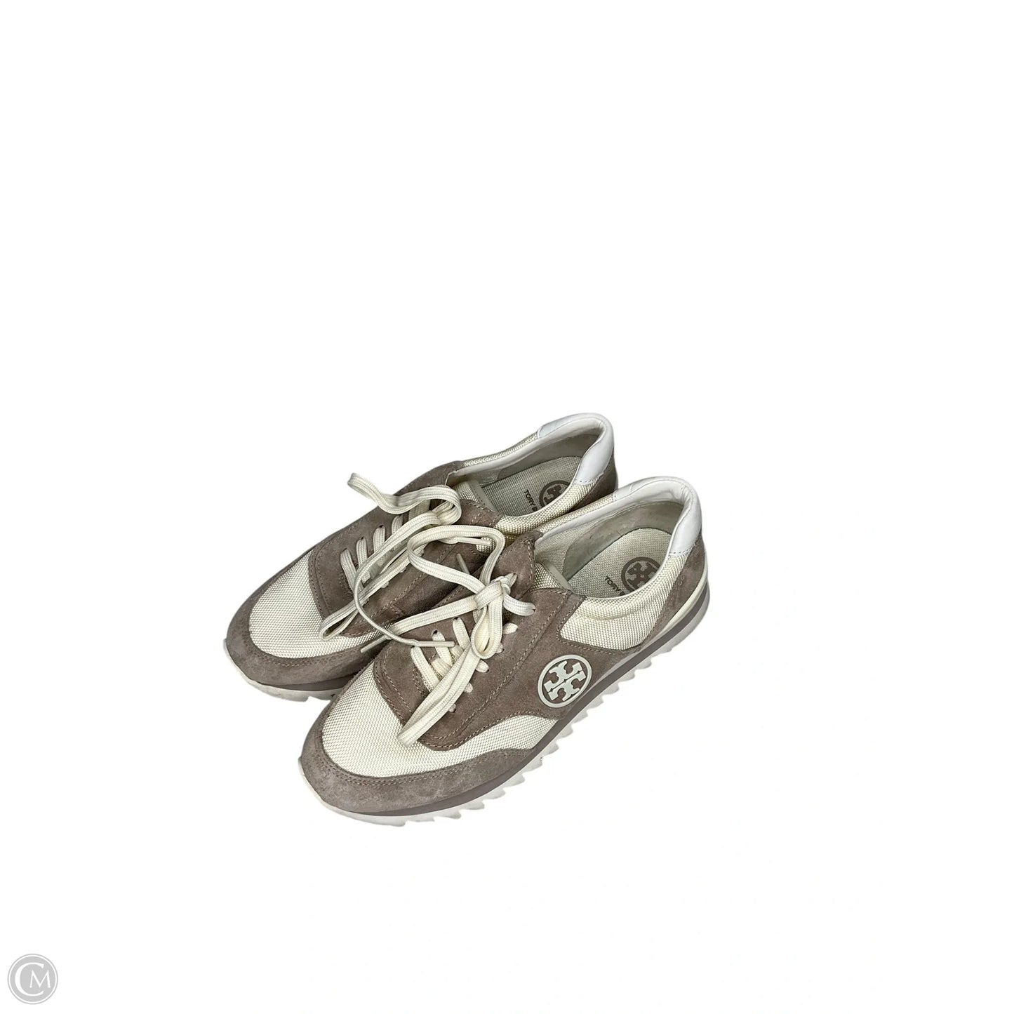 Shoes Designer By Tory Burch In Grey & Tan, Size: 8