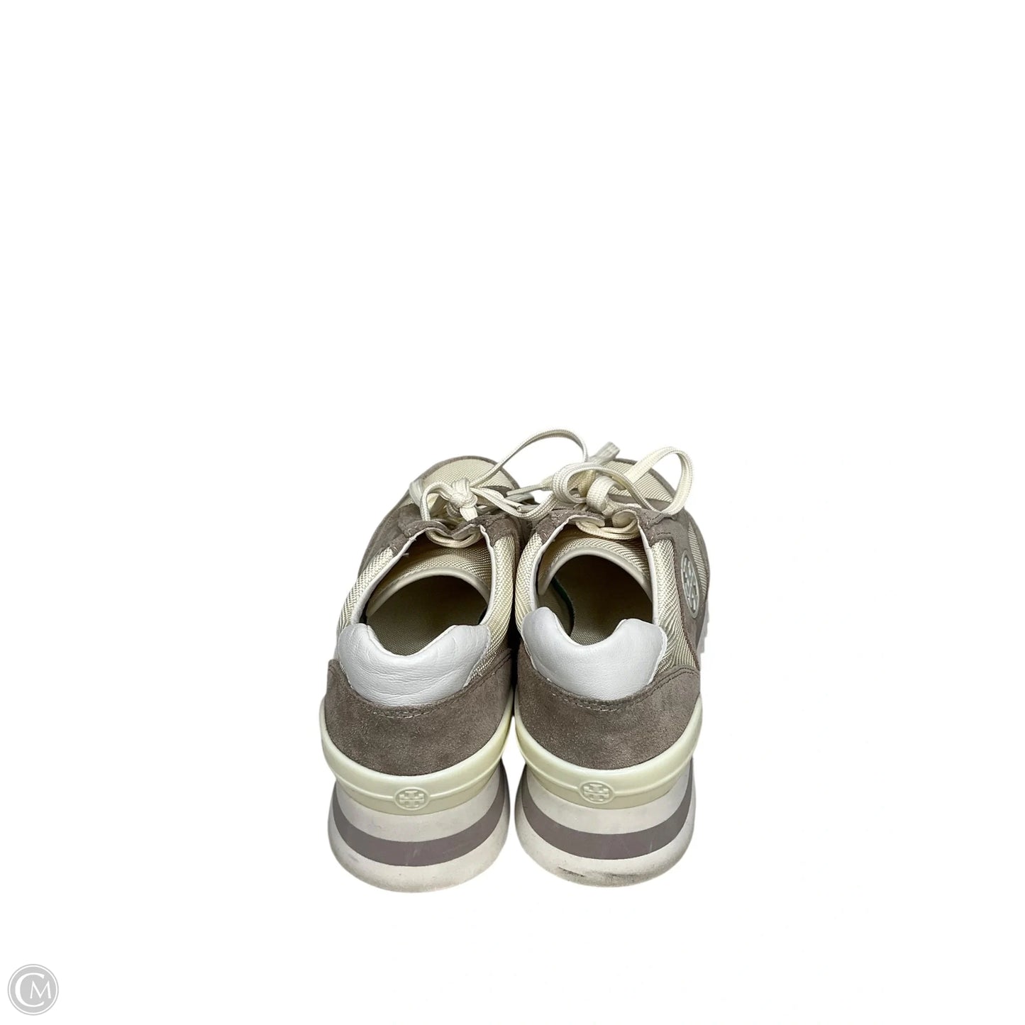 Shoes Designer By Tory Burch In Grey & Tan, Size: 8
