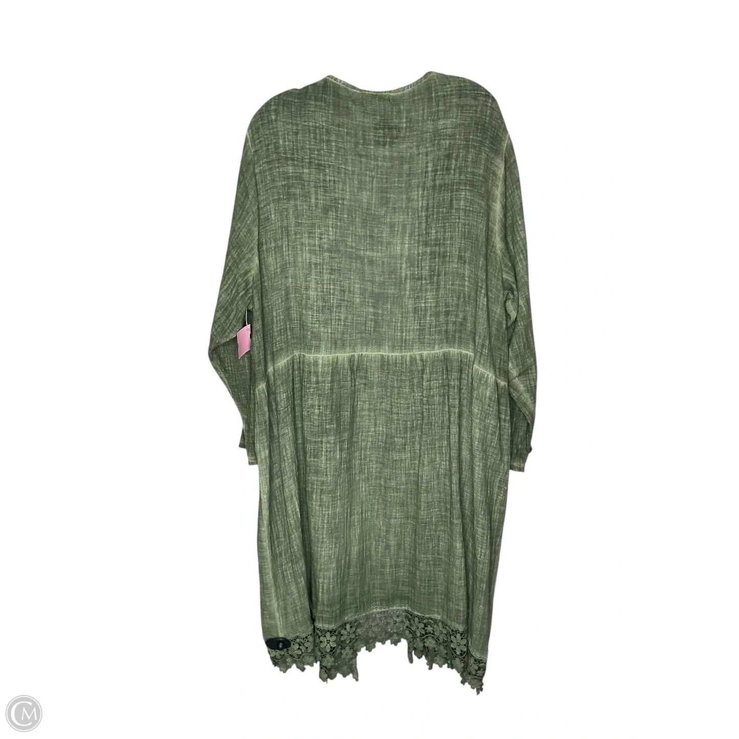 Kimono By Clothes Mentor In Green, Size: 2x