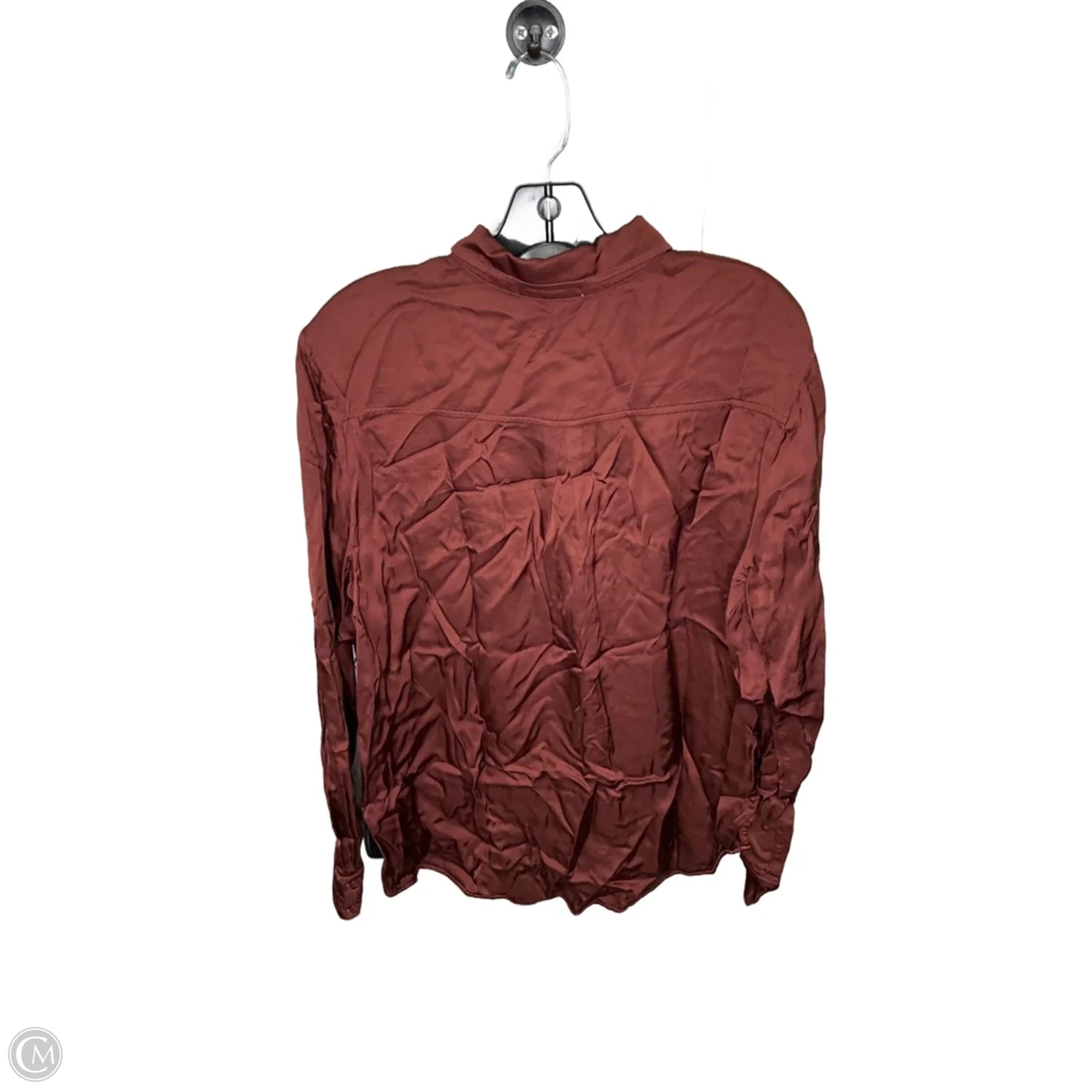 Blouse Long Sleeve By Bella Dahl In Bronze, Size: L