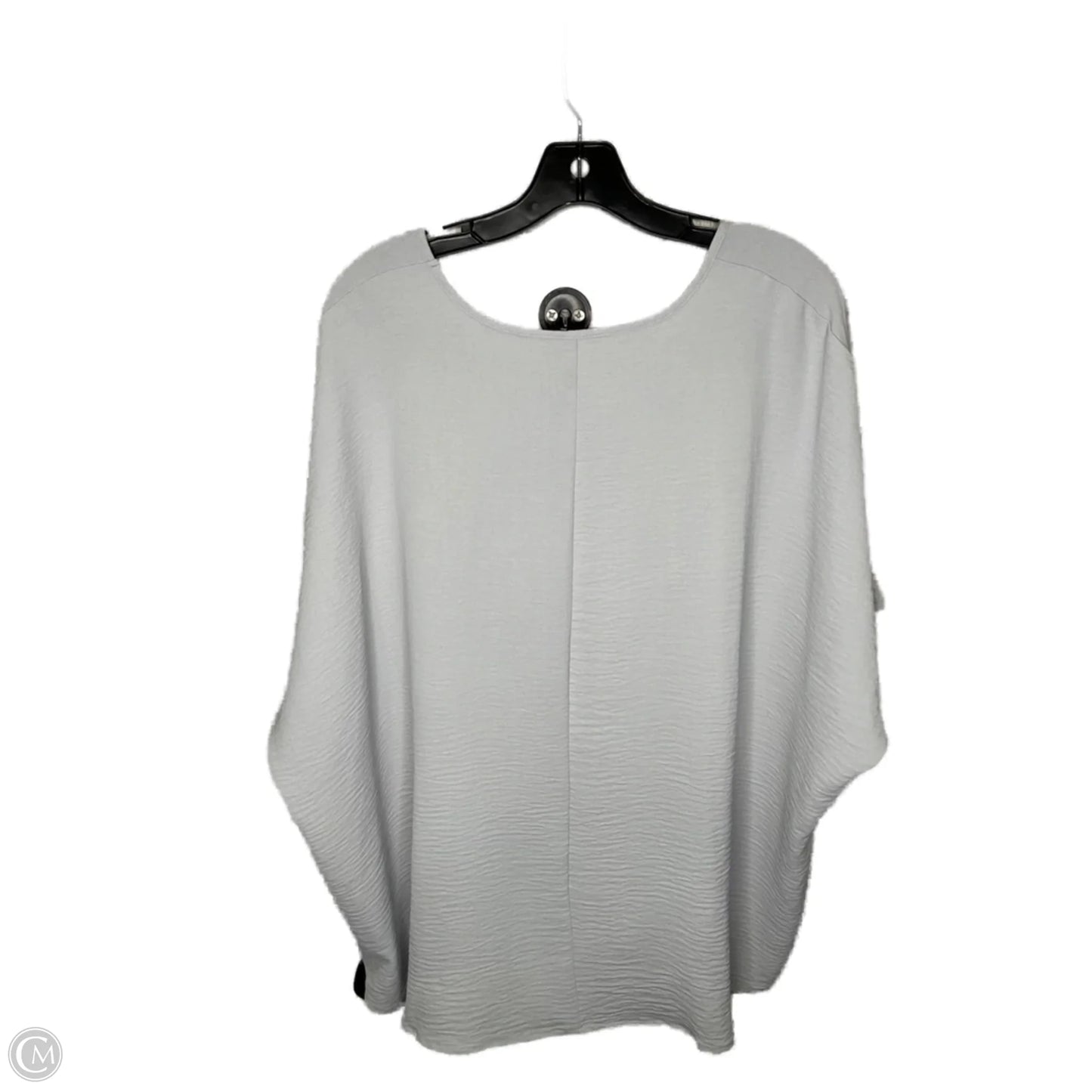Top Short Sleeve By Zenana In Grey, Size: Xl