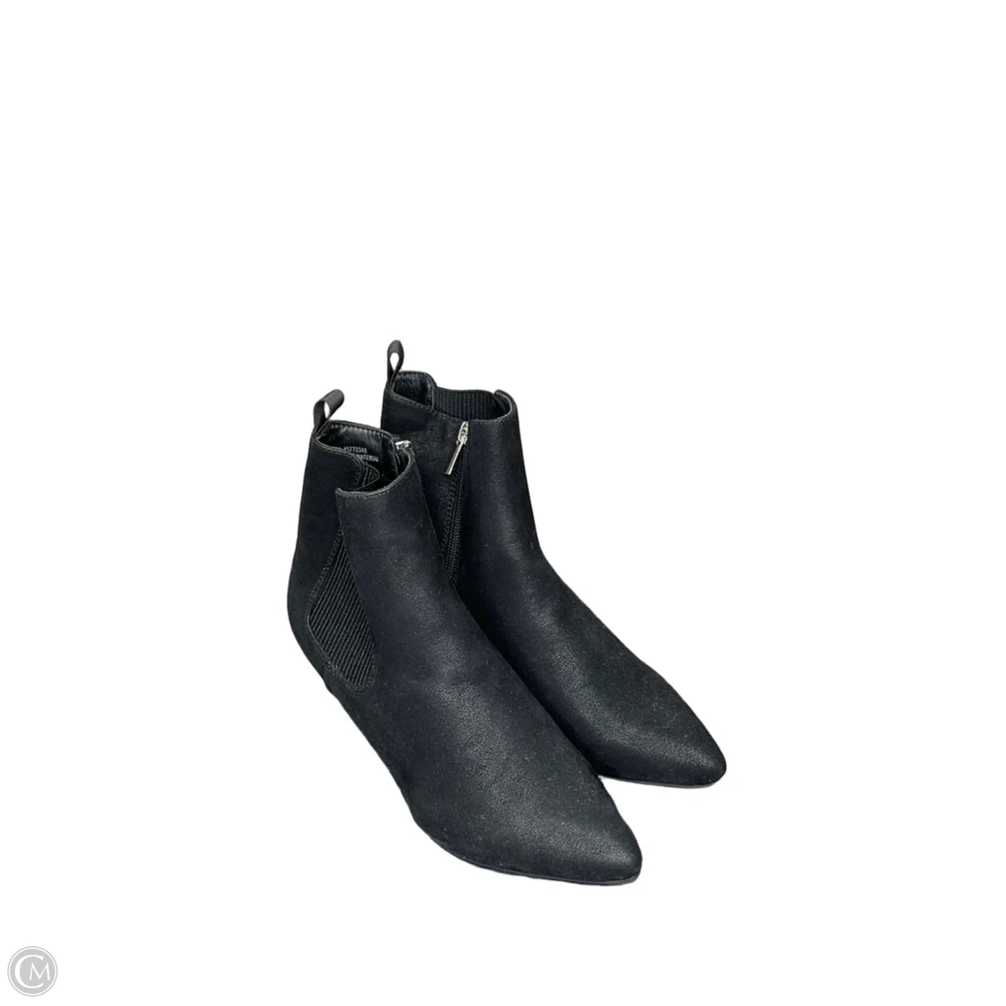 Boots Ankle Heels By Clothes Mentor In Black, Size: 8