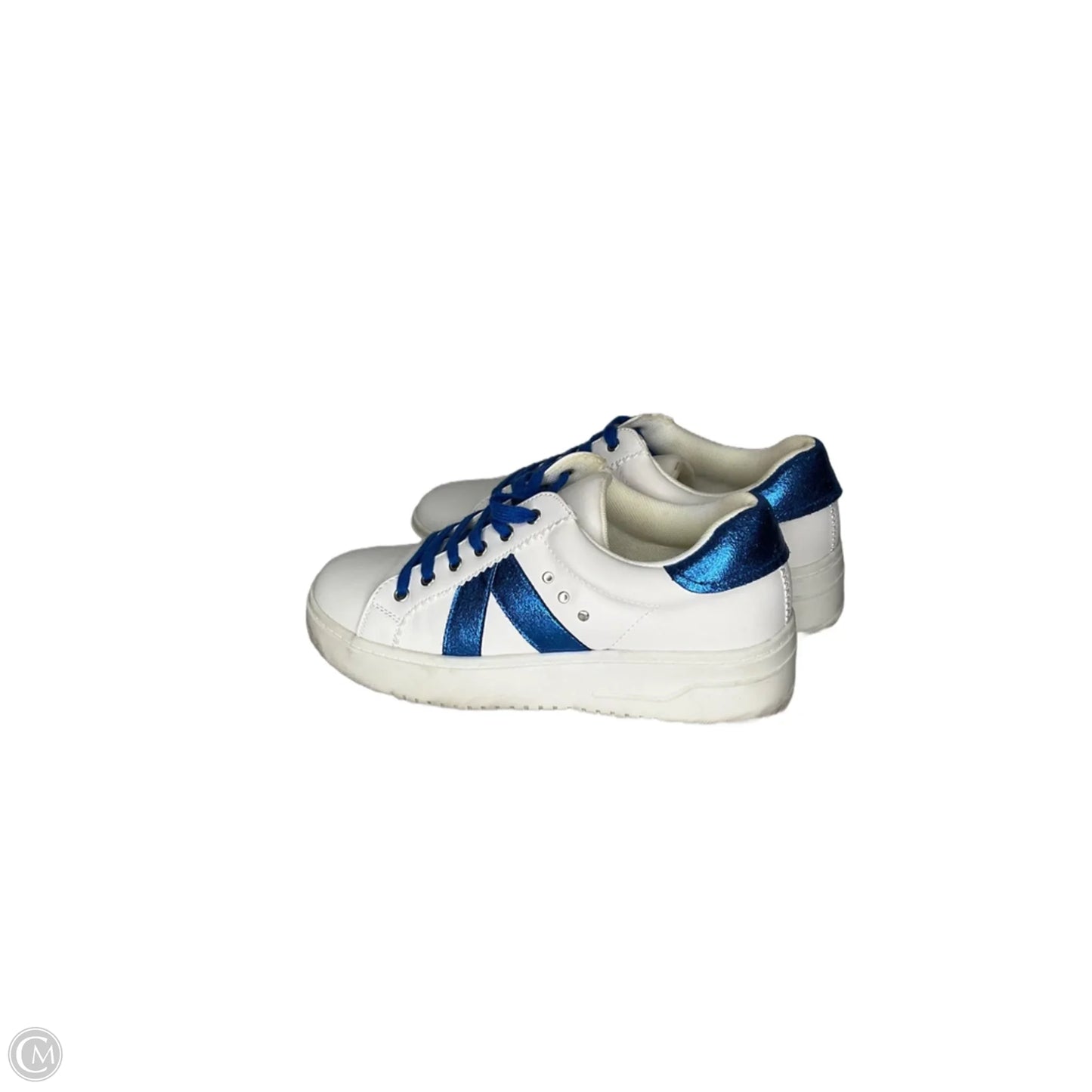 Shoes Sneakers By Corkys In Blue & White, Size: 9