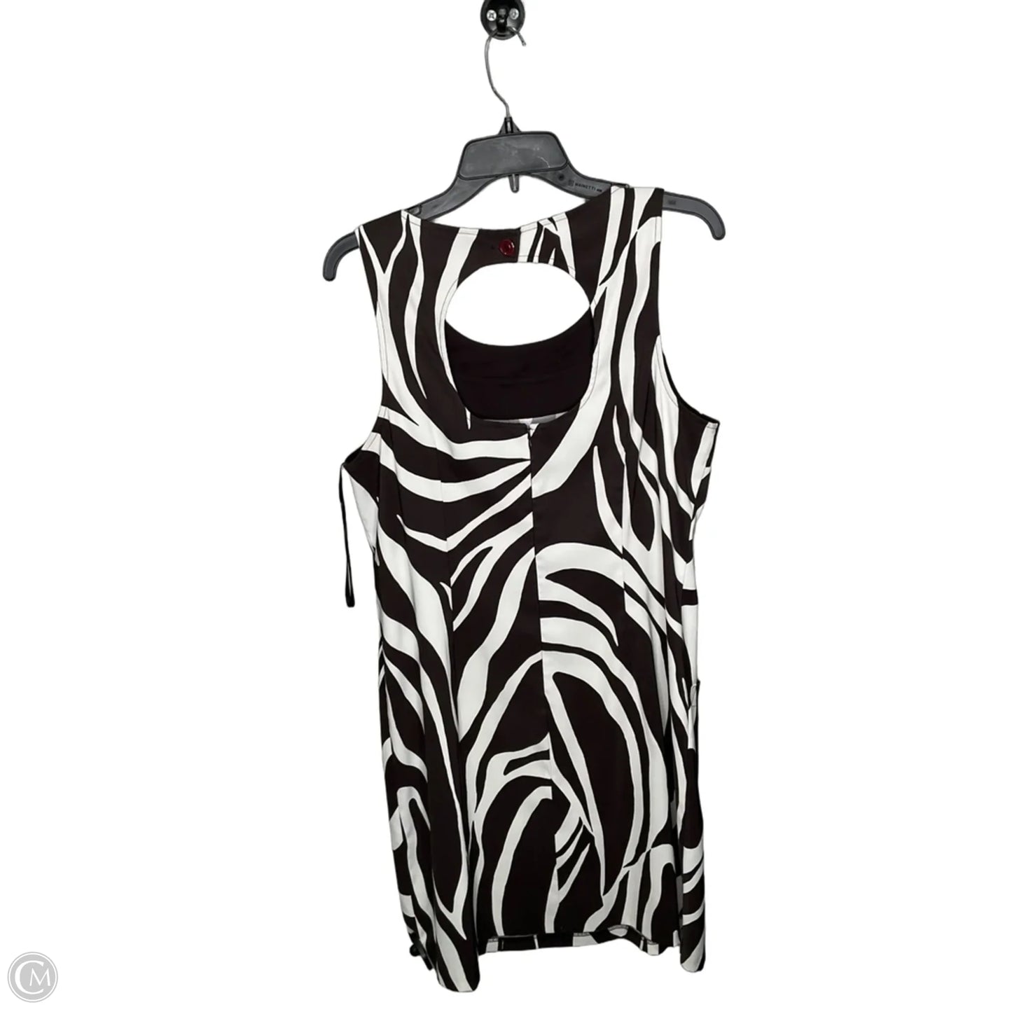 Dress Casual Midi By Kim Rogers In Black & White, Size: 1x