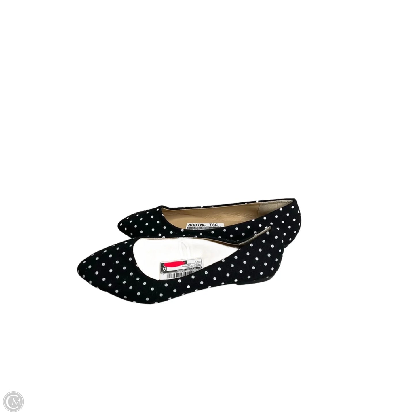 Shoes Flats By Clothes Mentor In Polkadot Pattern, Size: 7