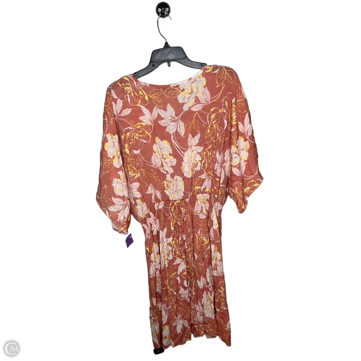 Dress Casual Midi By Mlle Gabrielle In Orange, Size: 1x