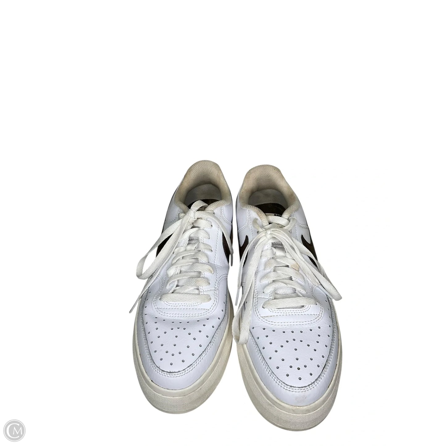 Shoes Sneakers By Nike In Brown & White, Size: 11