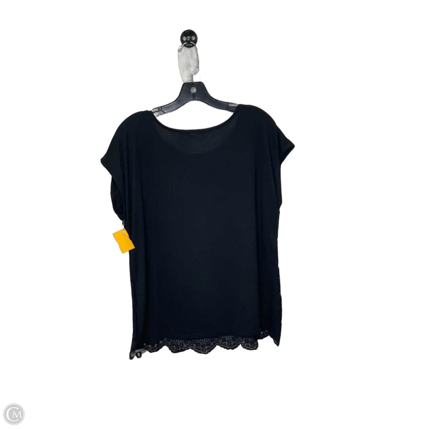 Top Long Sleeve By Faded Glory In Black, Size: 16