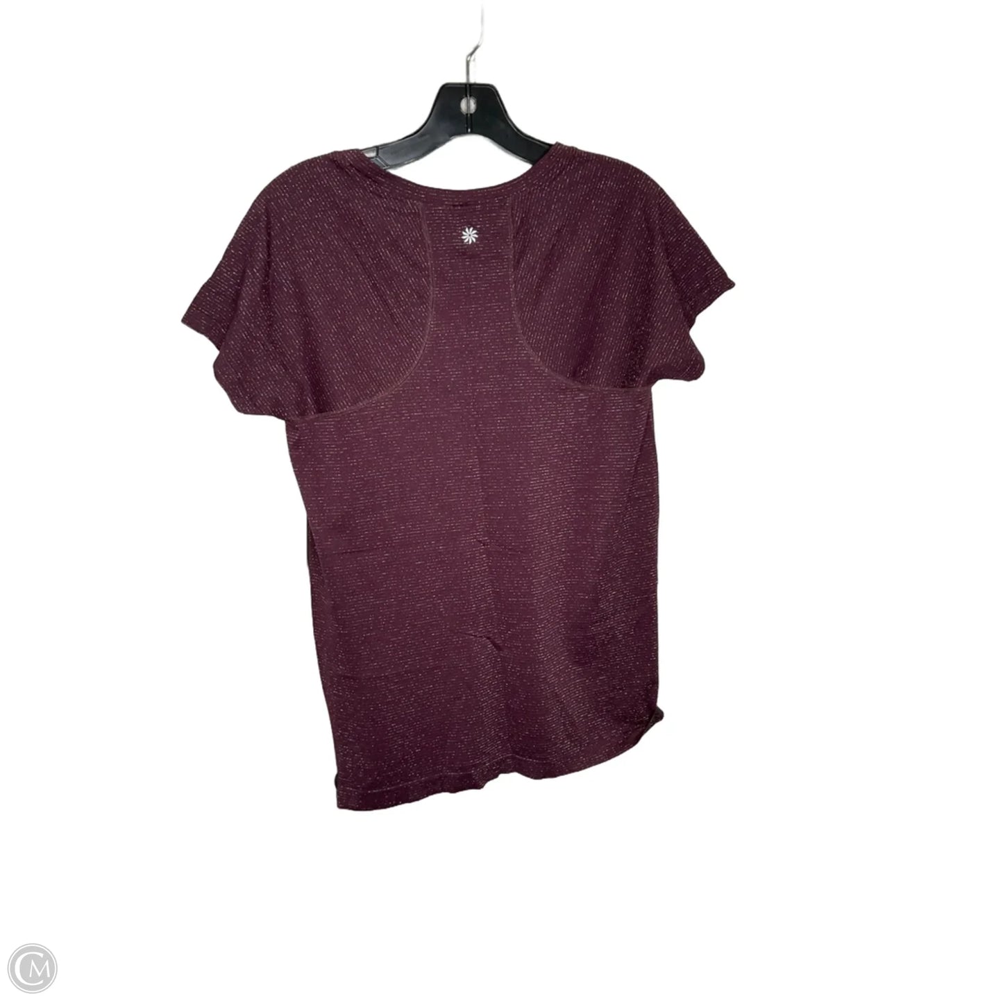 Athletic Top Short Sleeve By Athleta In Purple, Size: L