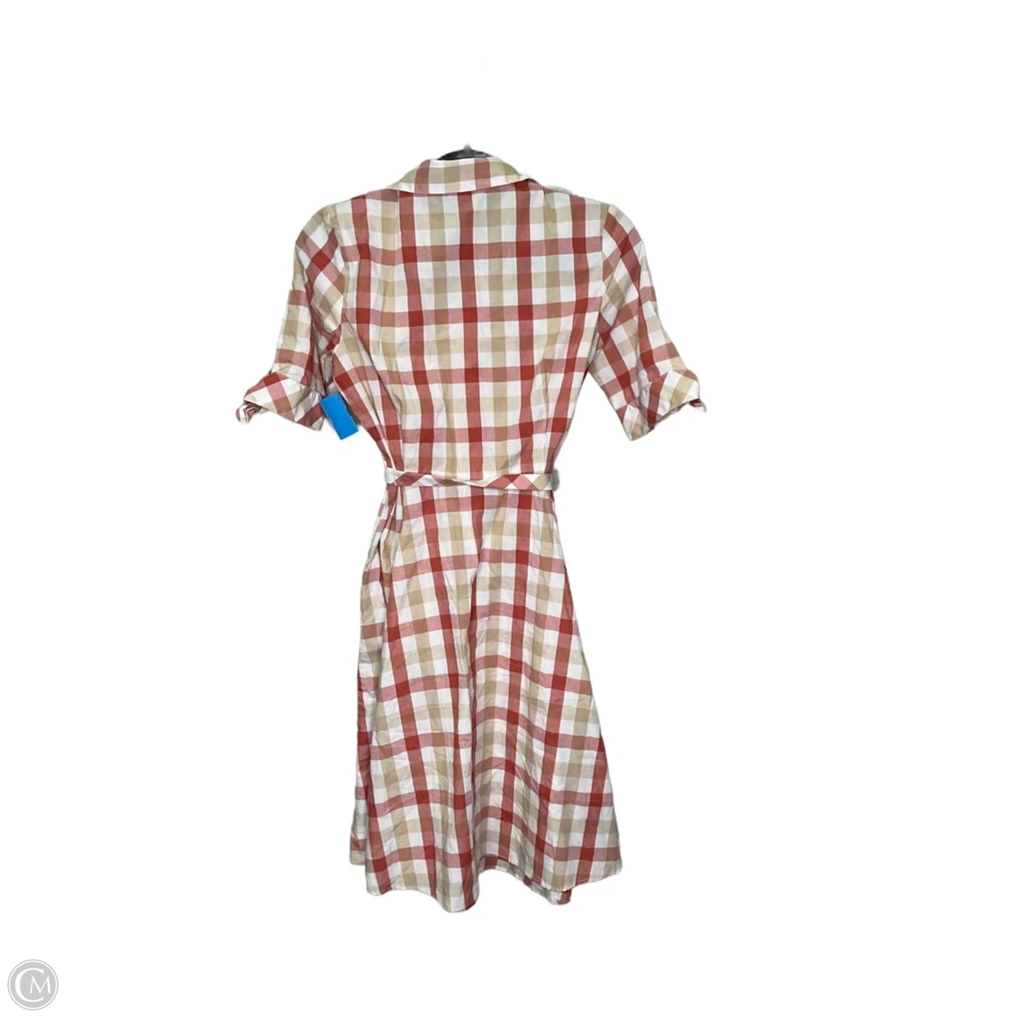 Dress Casual Short By Calvin Klein In Plaid Pattern, Size: 4