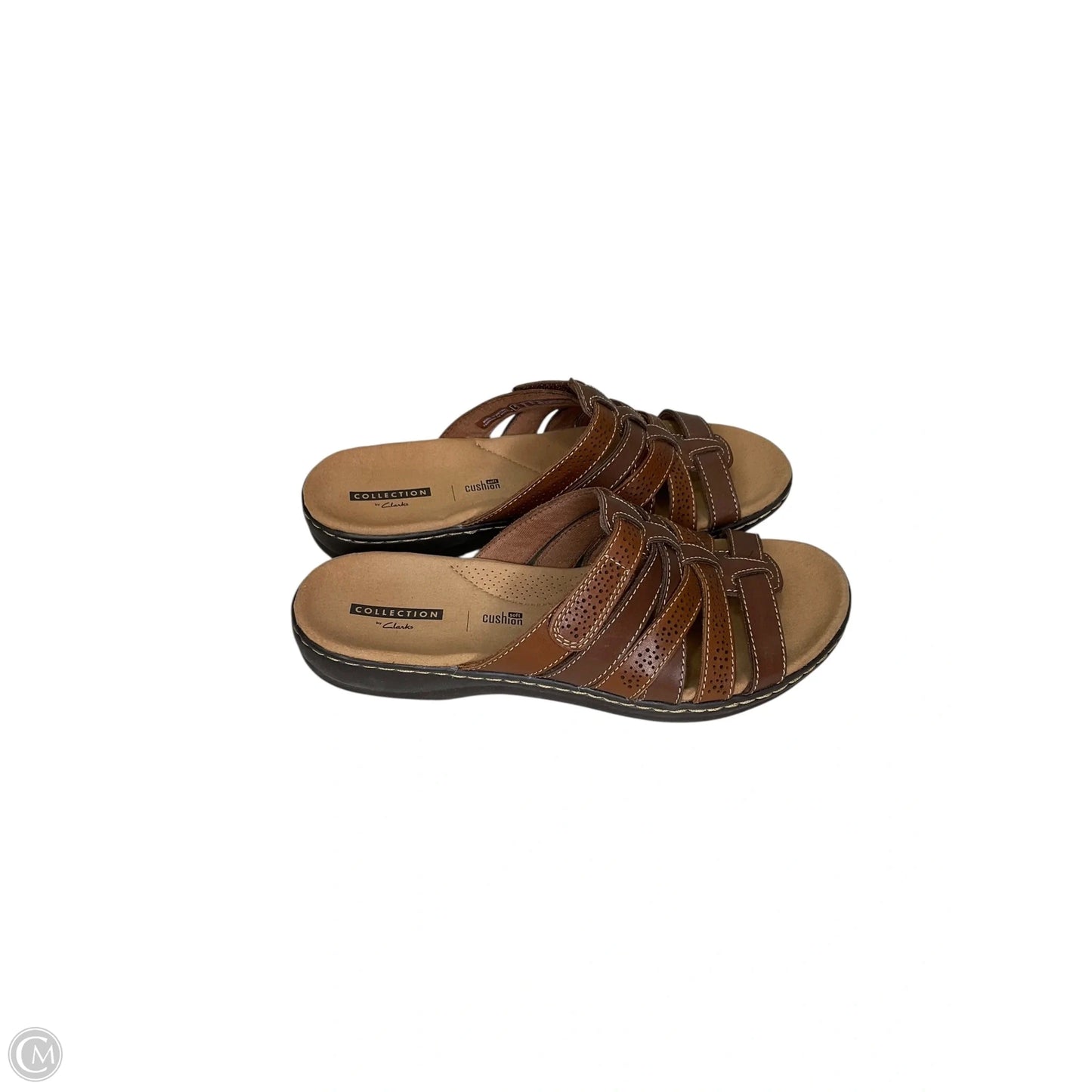 Sandals Flats By Clarks In Brown, Size: 8