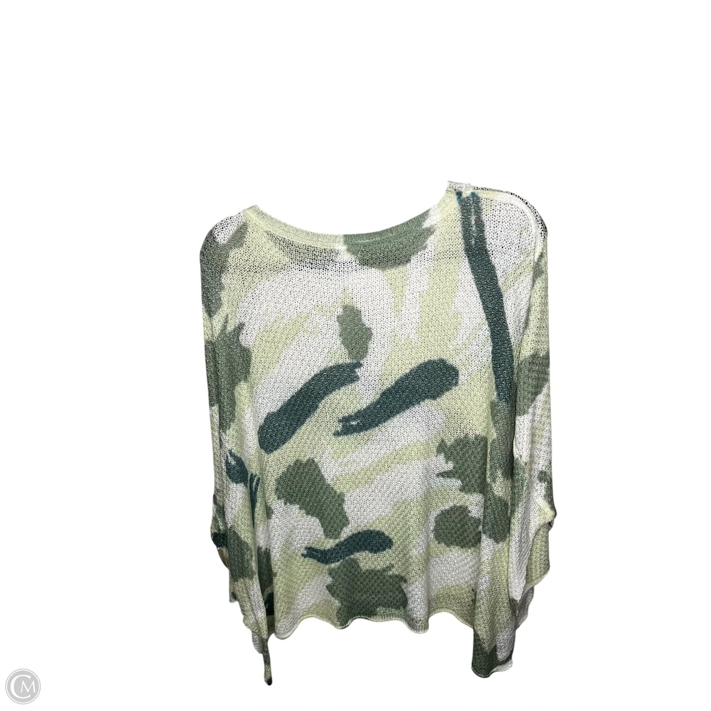 Top Short Sleeve By Pol In Camouflage Print, Size: L