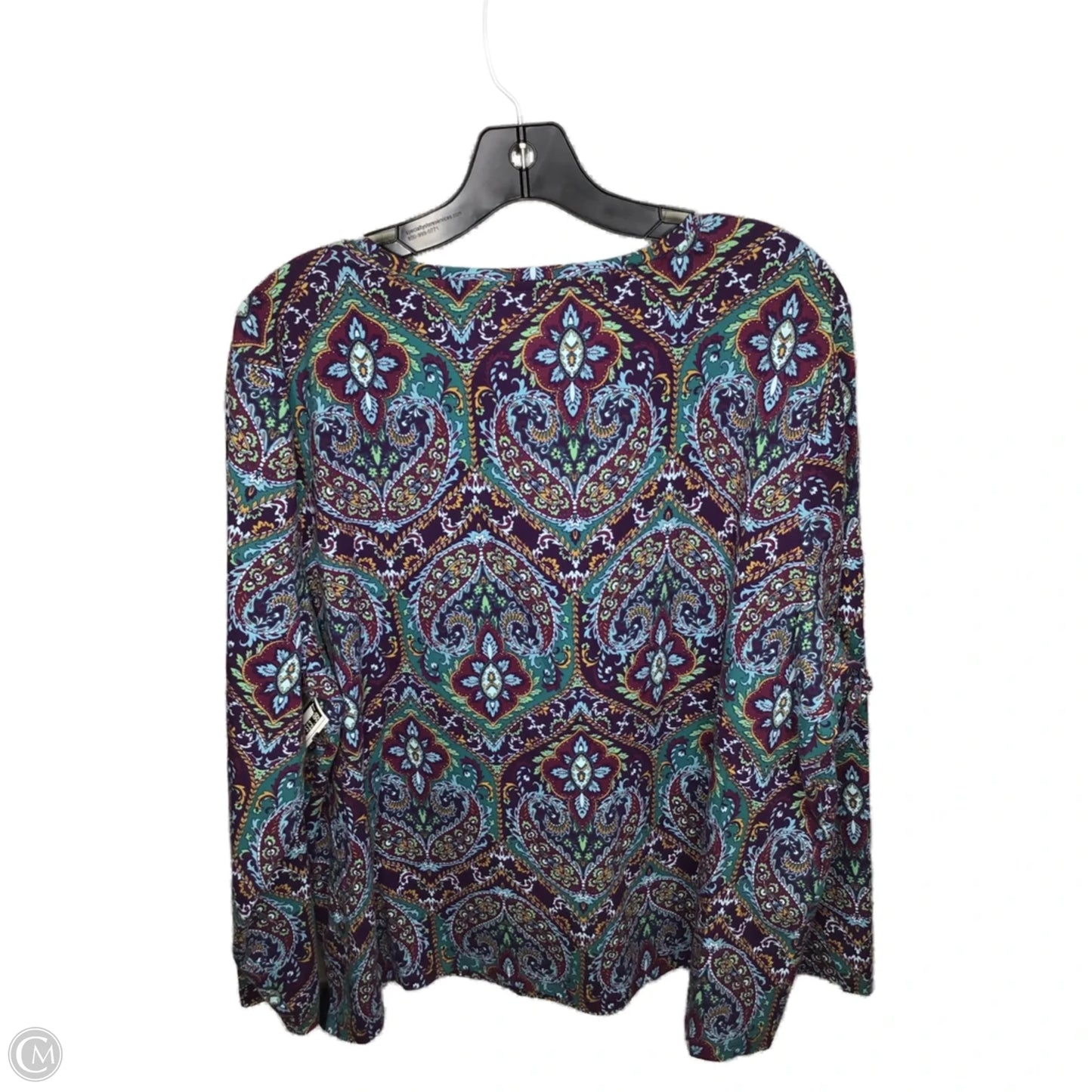 Top Long Sleeve By Talbots In Multi-colored, Size: 3x