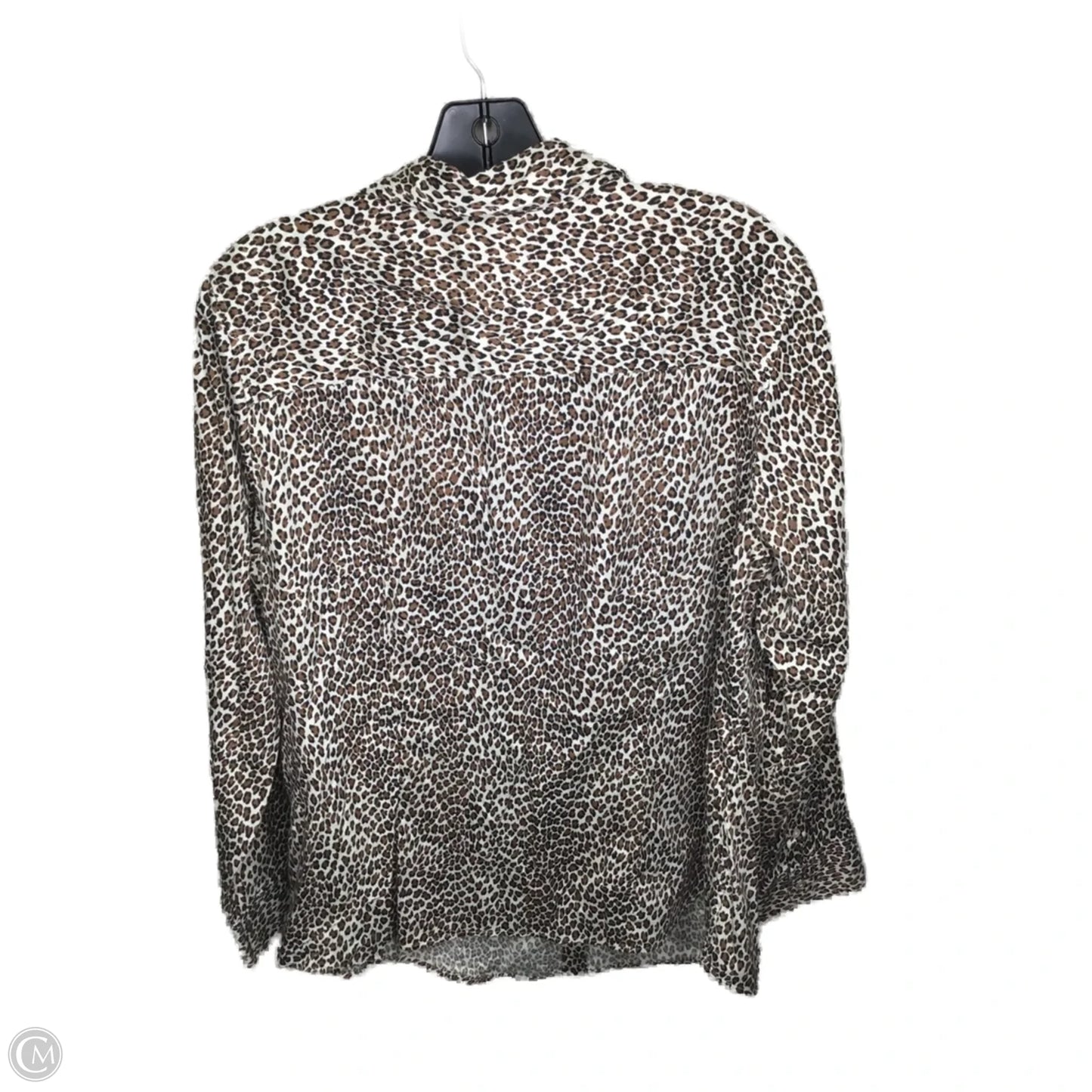 Top Long Sleeve By Talbots In Animal Print, Size: 1x