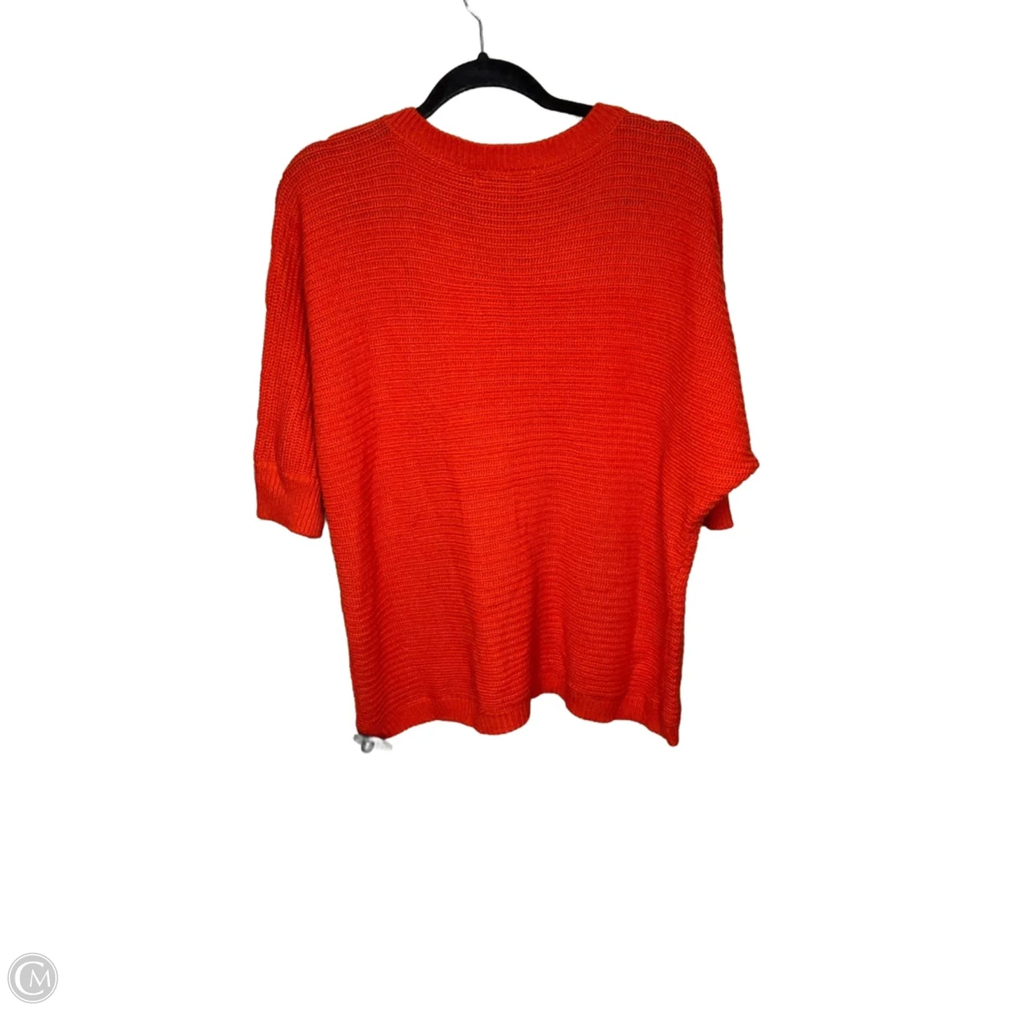 Sweater Short Sleeve By Misia In Orange, Size: 2x